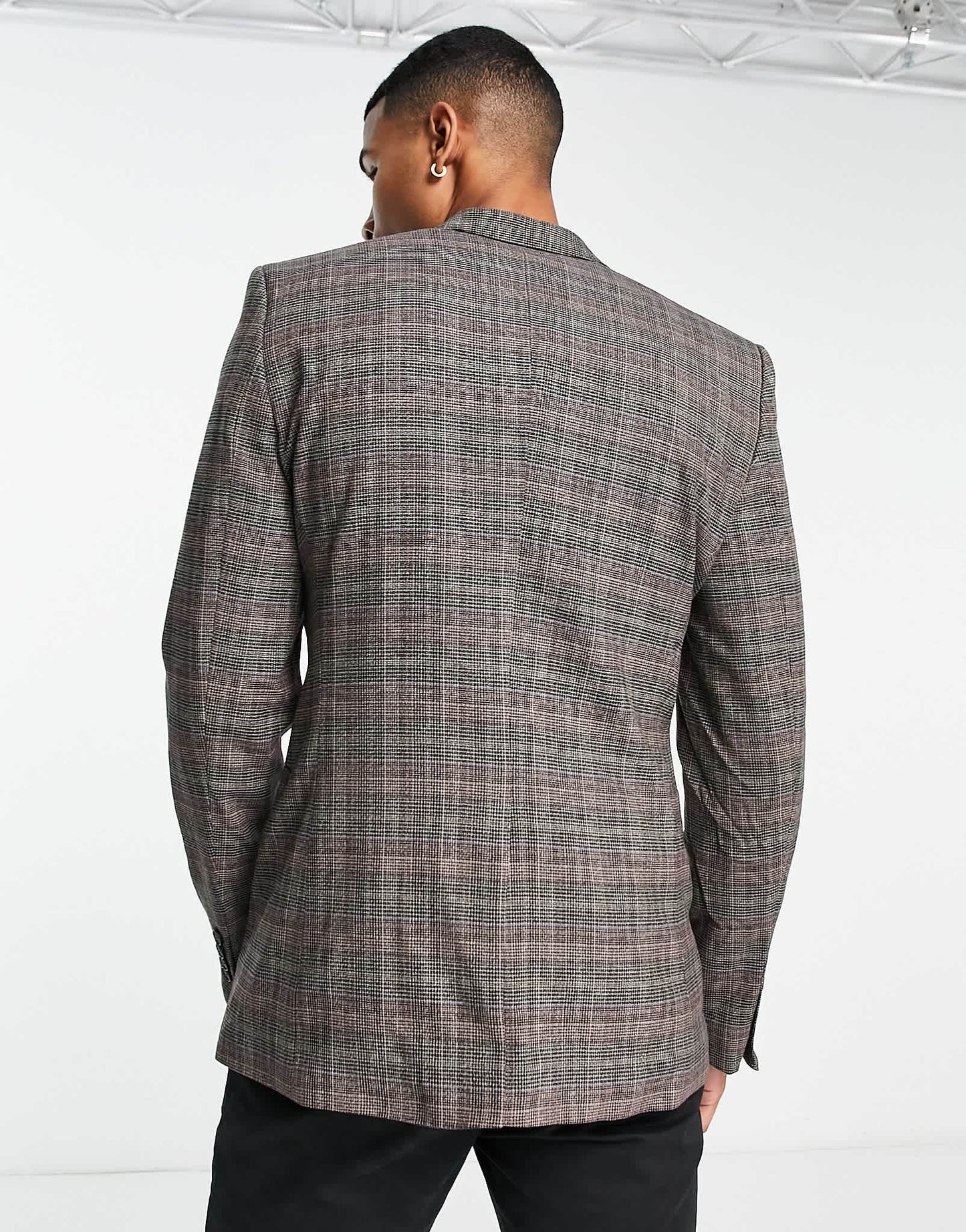 Bolongaro Trevor grey check suit jacket - ASOS Sample Sale EU Store