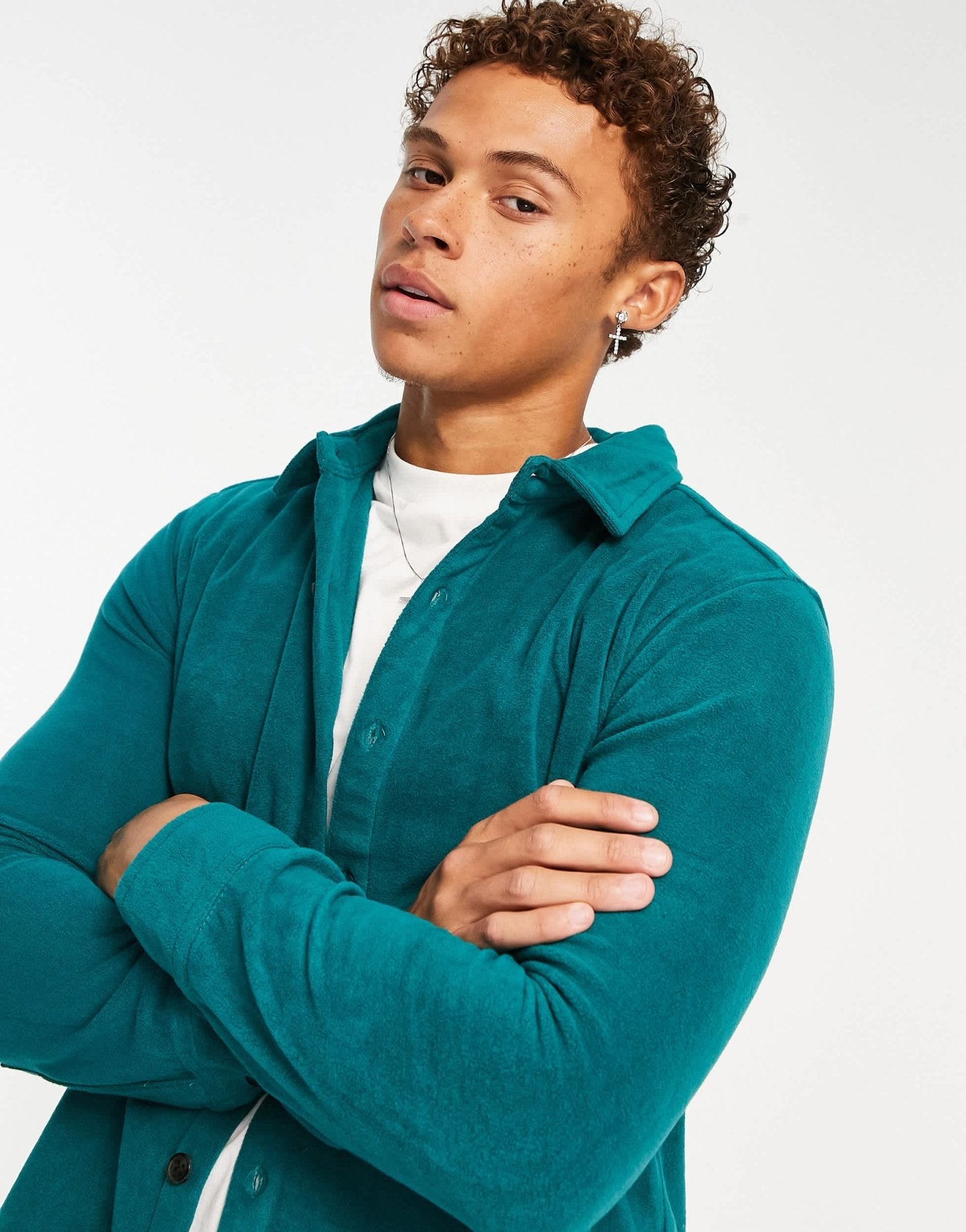 Bolongaro Trevor polo fleece shirt with emboridery in green - ASOS Sample Sale EU Store