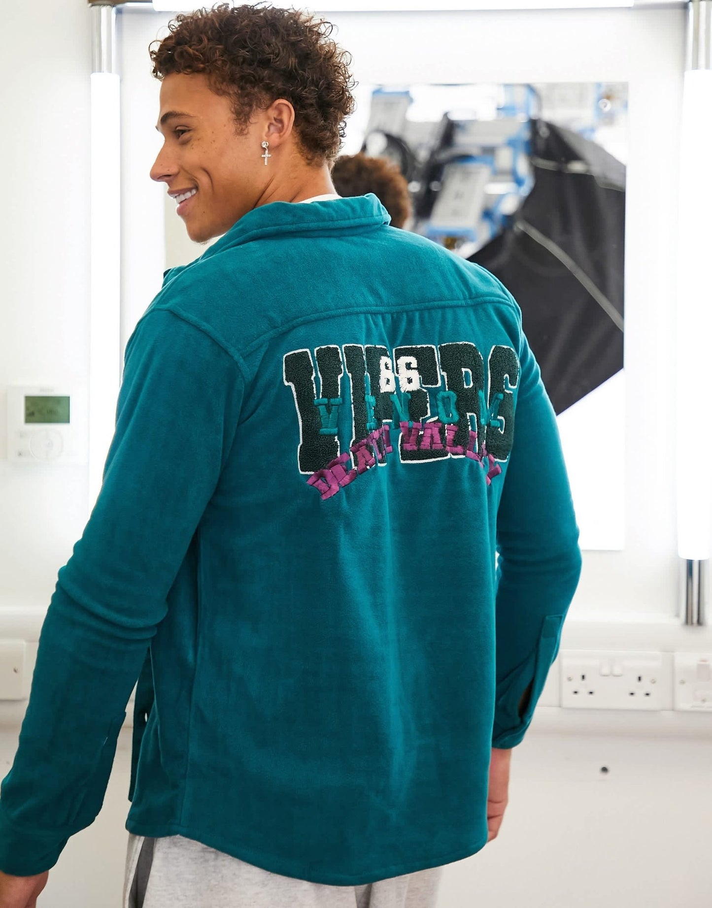 Bolongaro Trevor polo fleece shirt with emboridery in green - ASOS Sample Sale EU Store