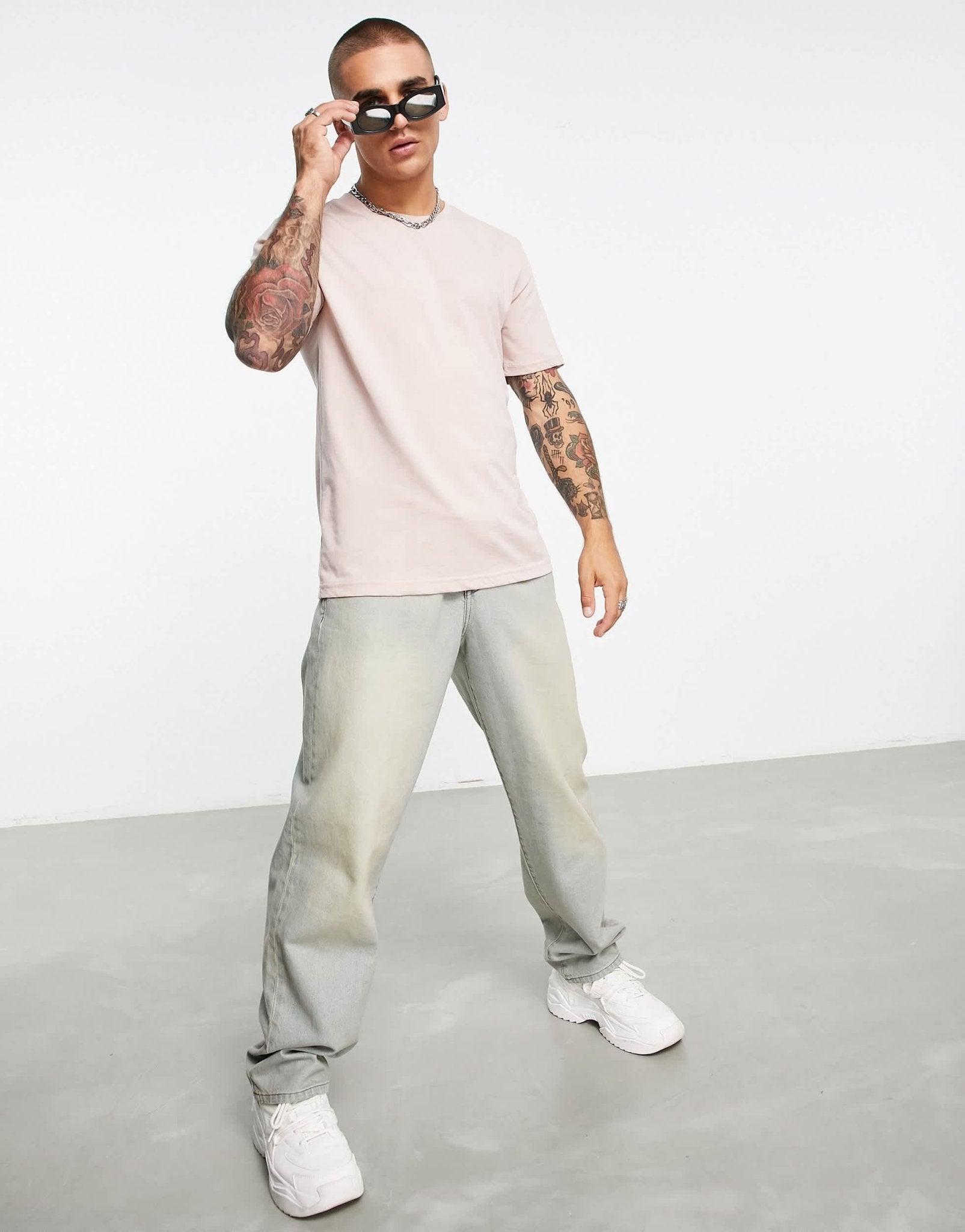 Bolongaro Trevor standard cotton t-shirt in pale pink - ASOS Sample Sale EU Store