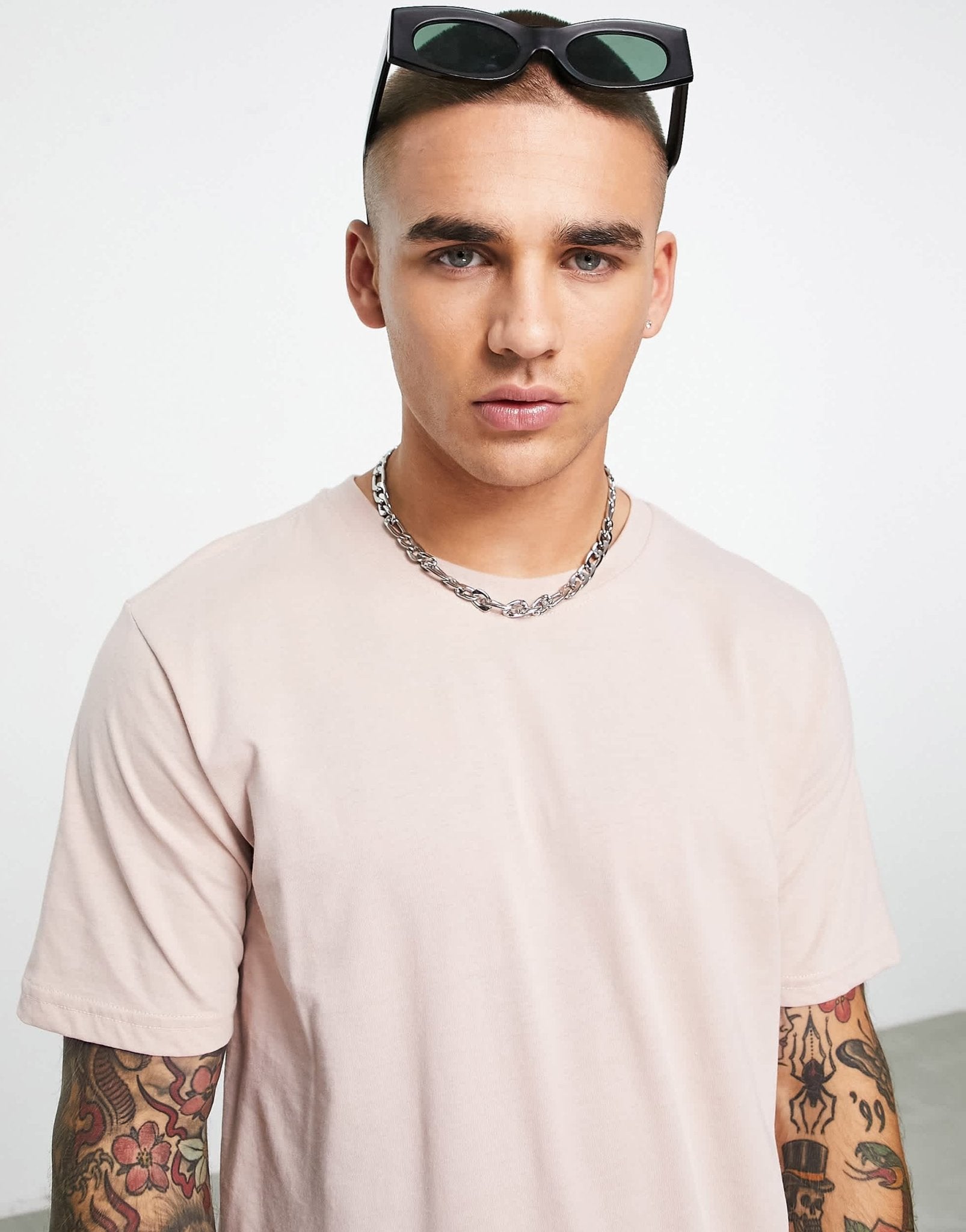 Bolongaro Trevor standard cotton t-shirt in pale pink - ASOS Sample Sale EU Store