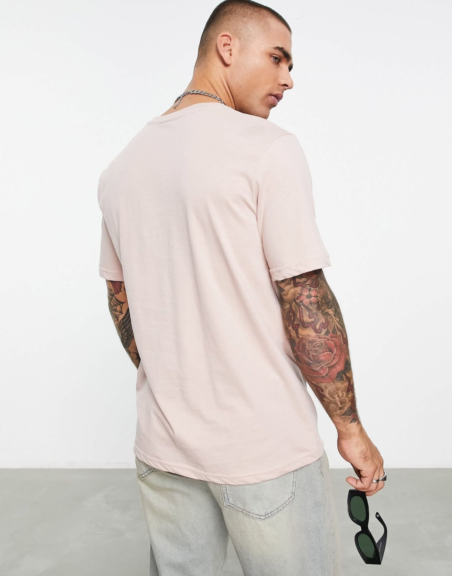 Bolongaro Trevor standard cotton t-shirt in pale pink - ASOS Sample Sale EU Store