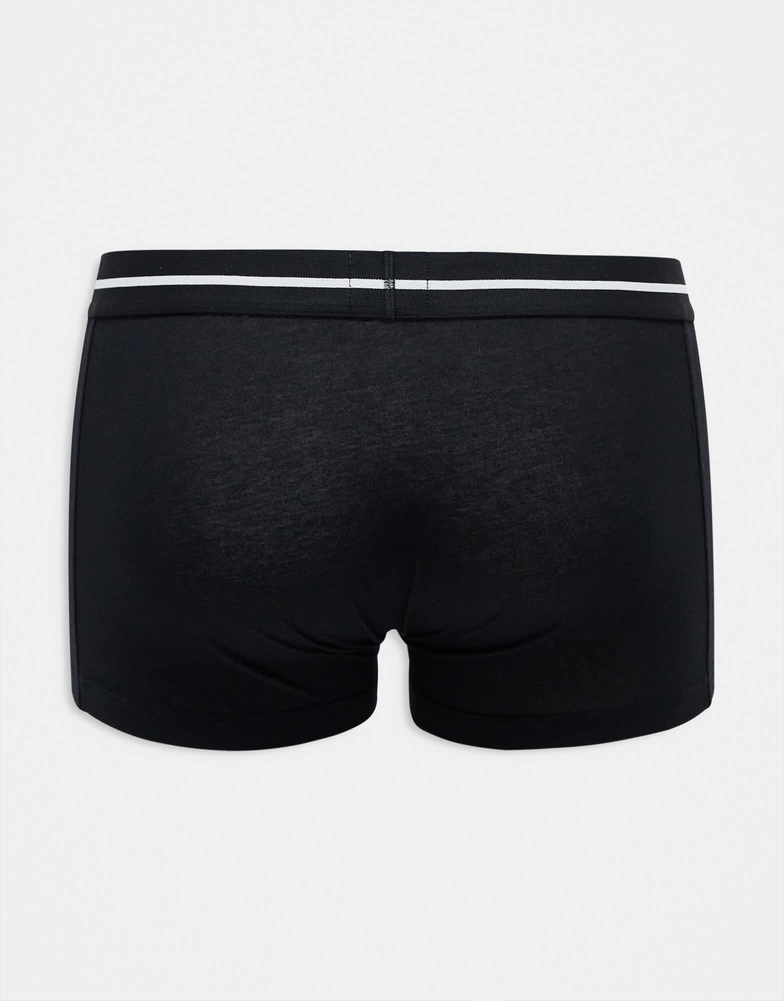 BOSS Bodywear Bold 3 pack logo waistband trunks in rose/navy/black - ASOS Sample Sale EU Store
