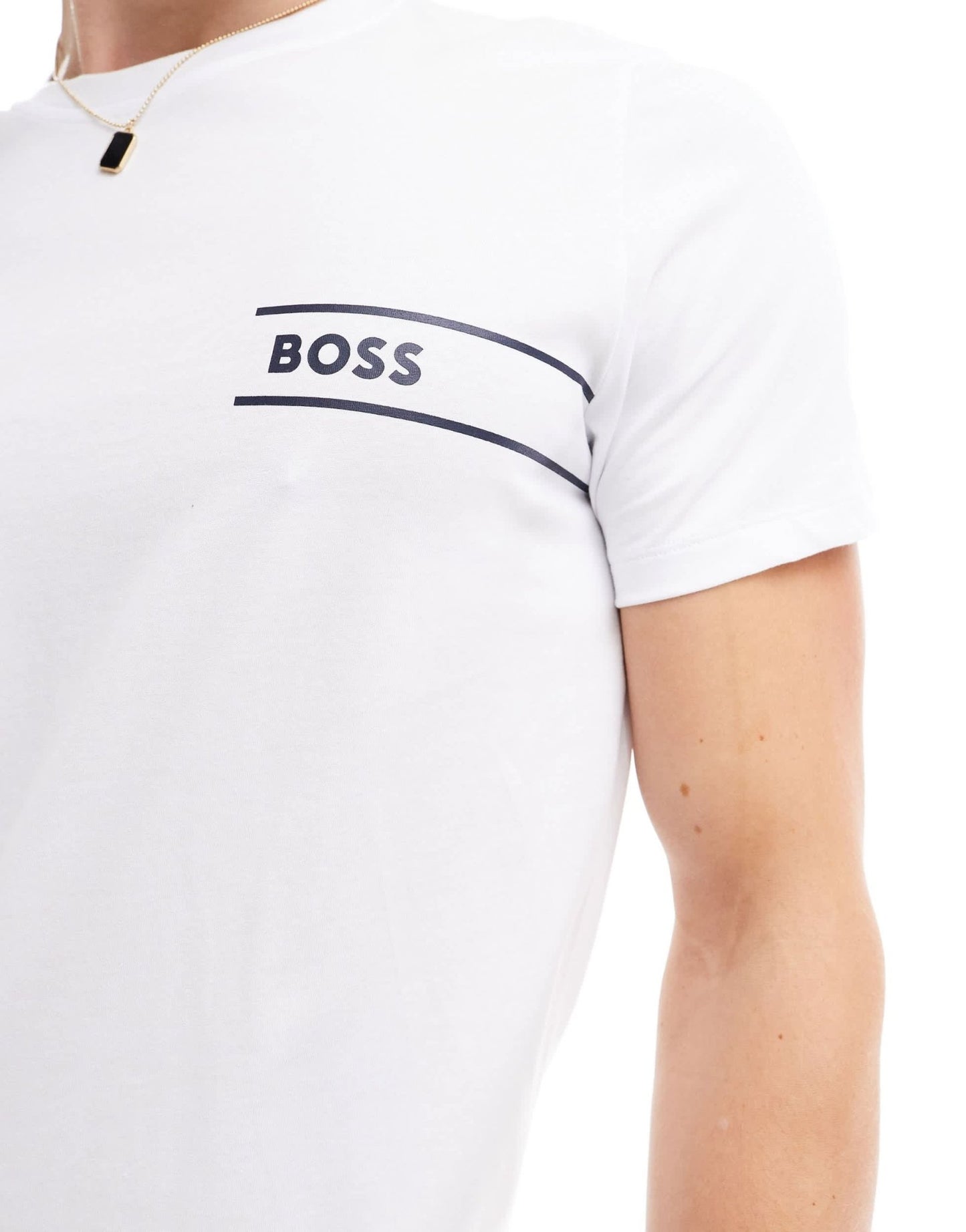 Boss Bodywear logo t-shirt in white - ASOS Sample Sale EU Store