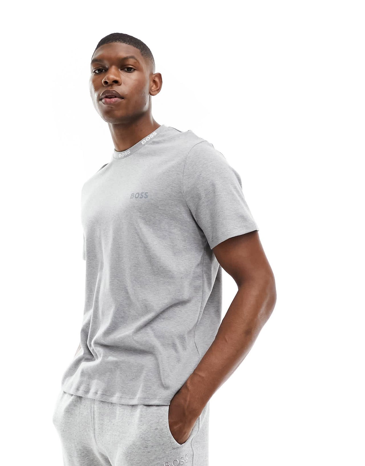 Boss Bodywear relax t-shirt in grey - ASOS Sample Sale EU Store