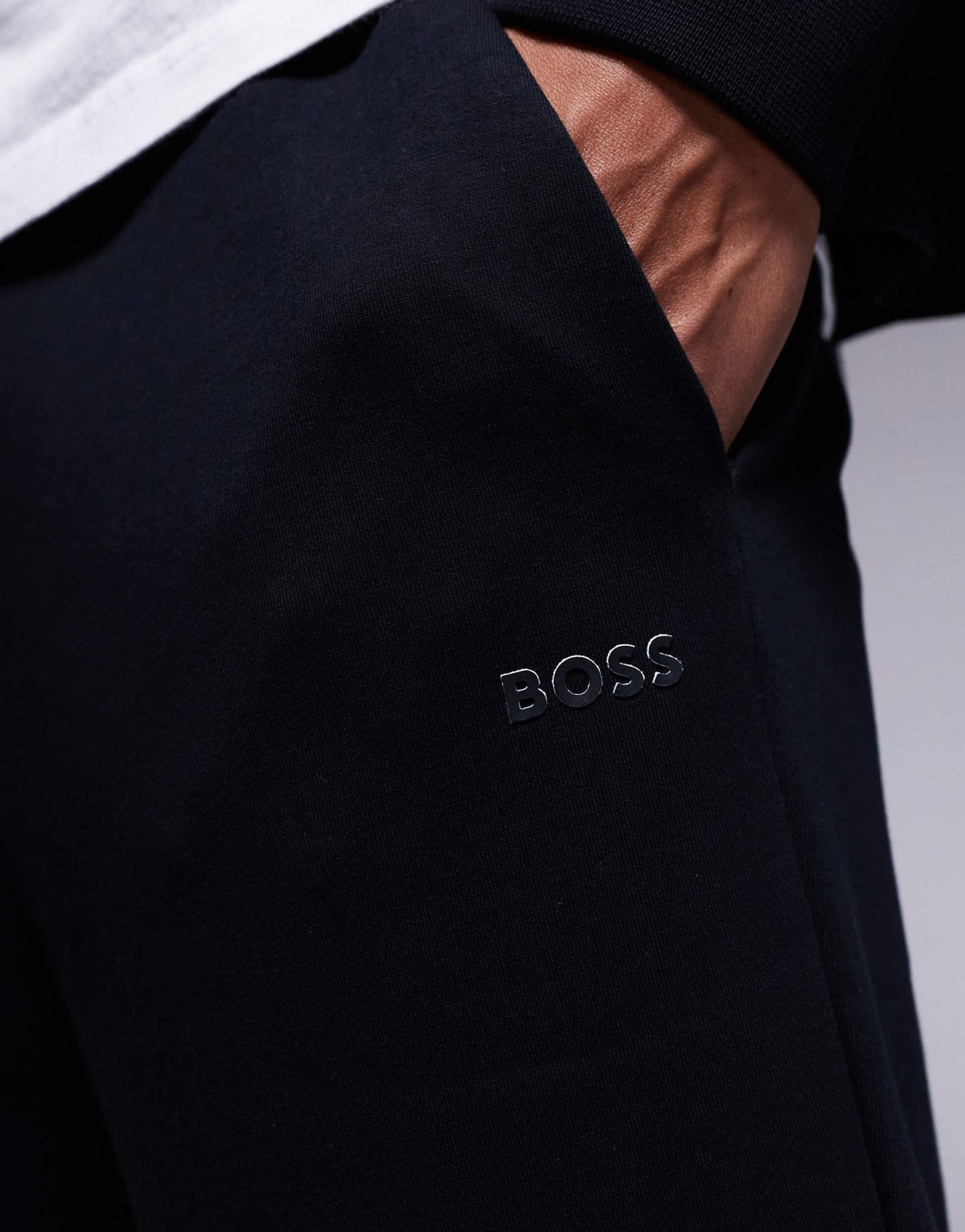 BOSS Green Hadiko cuffed joggers regular fit in black CO - ORD - ASOS Sample Sale EU Store