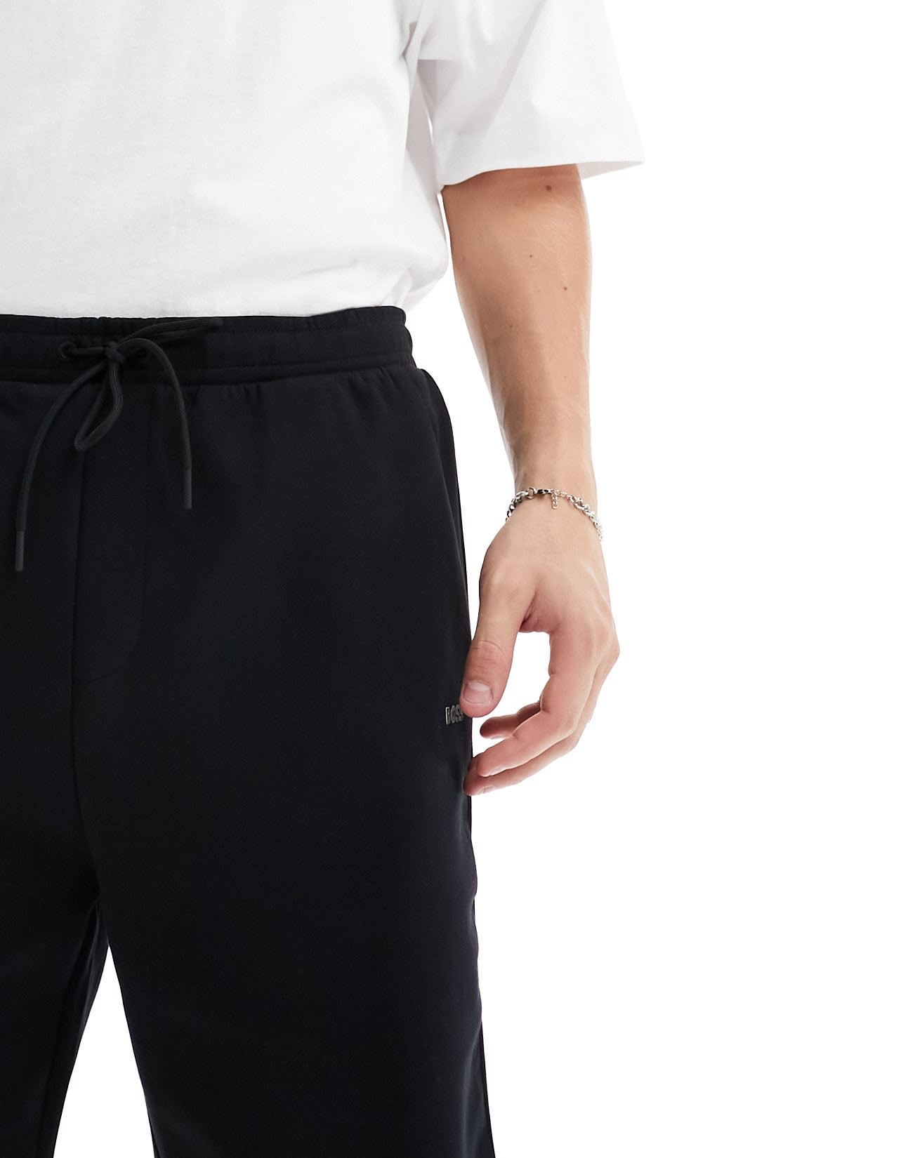 BOSS Green Headlo logo shorts in black - ASOS Sample Sale EU Store