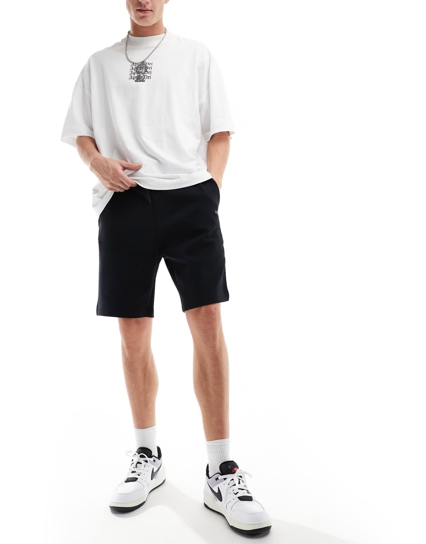 BOSS Green Headlo logo shorts in black - ASOS Sample Sale EU Store