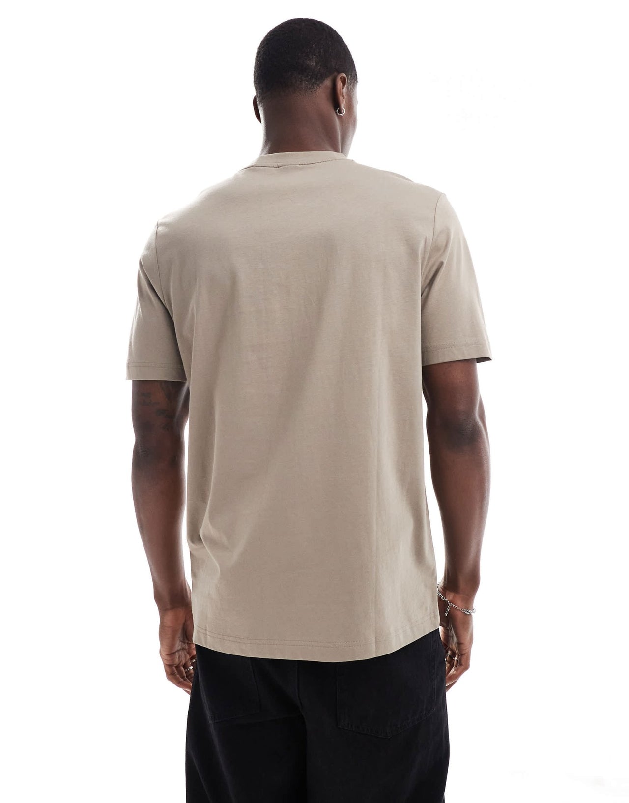 BOSS Green logo t-shirt in khaki - ASOS Sample Sale EU Store