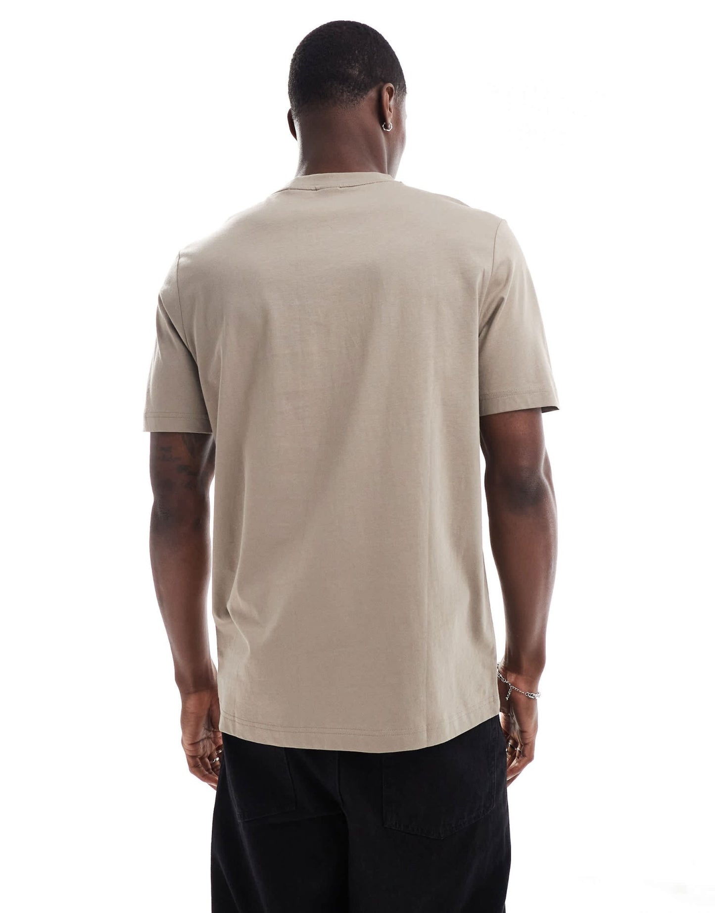 BOSS Green logo t-shirt in khaki - ASOS Sample Sale EU Store