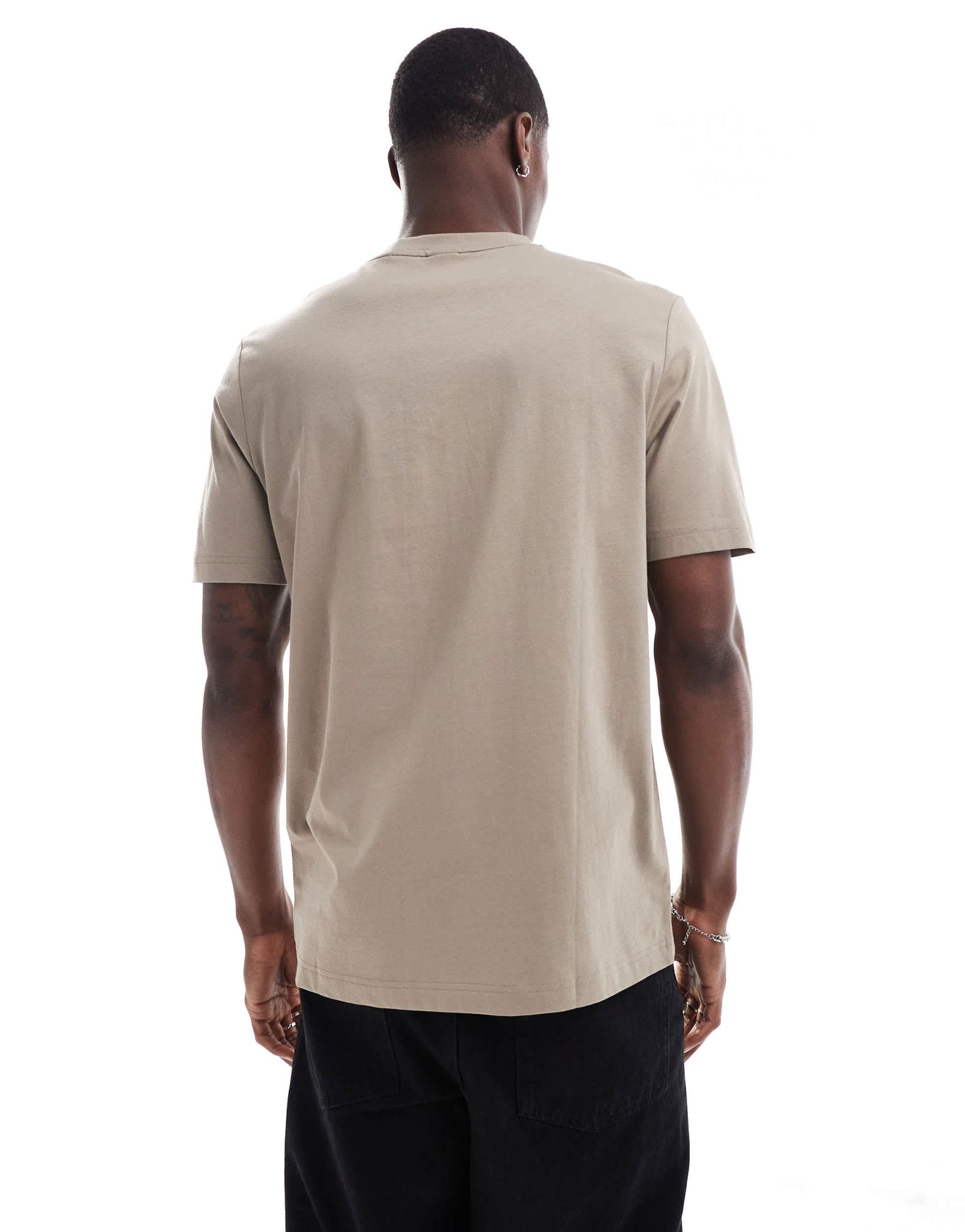 BOSS Green logo t-shirt in khaki - ASOS Sample Sale EU Store