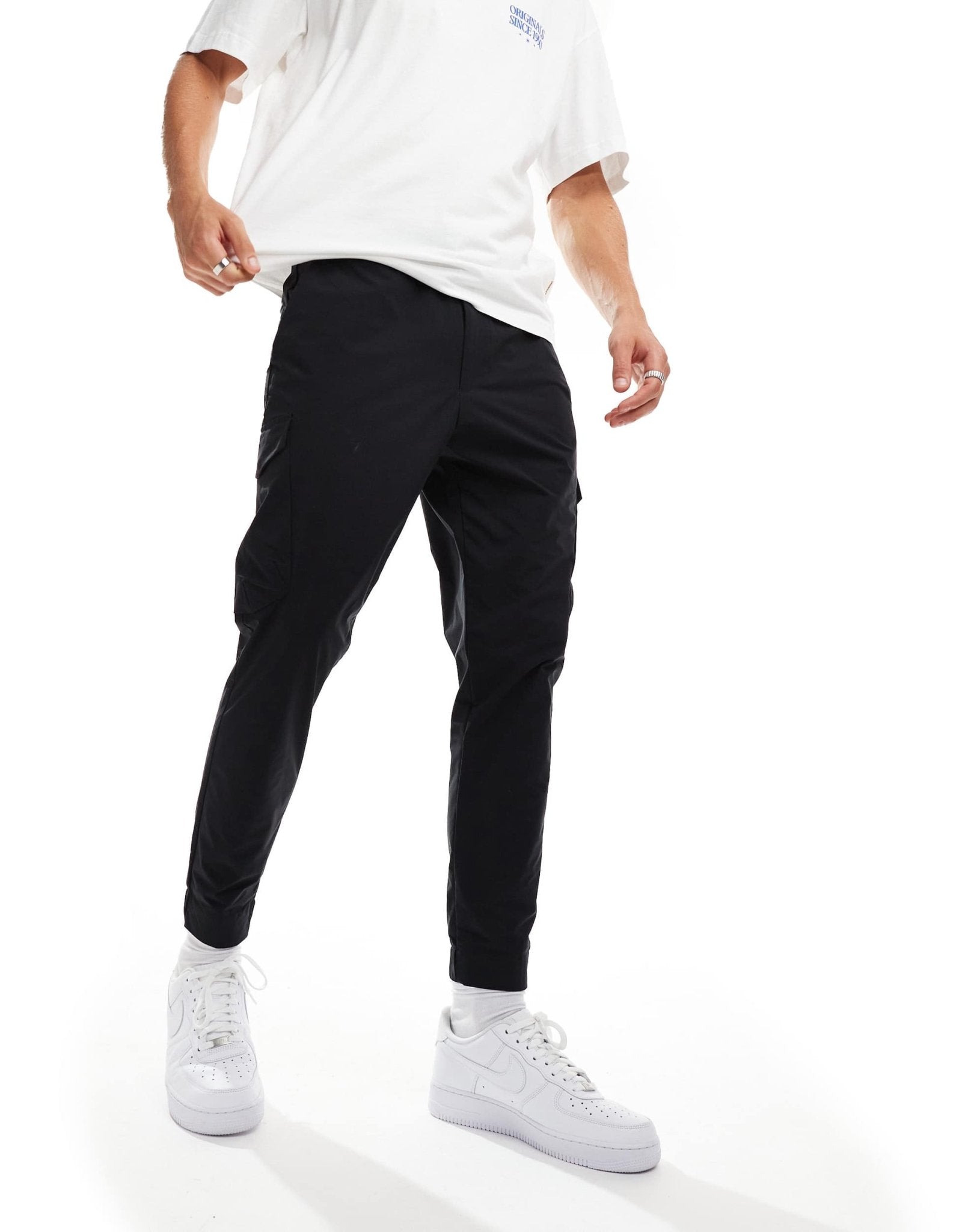 BOSS GREEN t - urbanex cargo trousers in black - ASOS Sample Sale EU Store