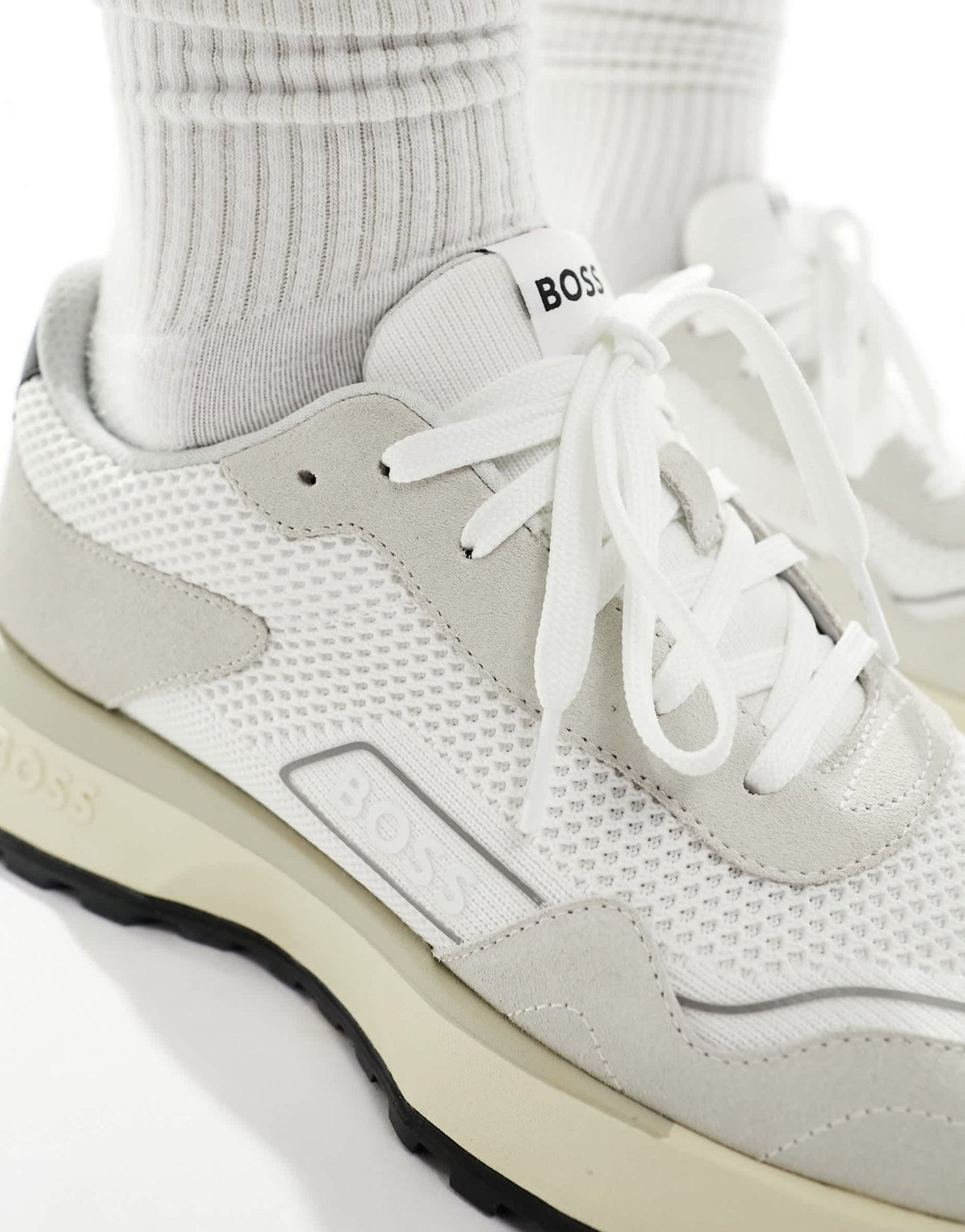 BOSS jonah runn trainers in white - ASOS Sample Sale EU Store