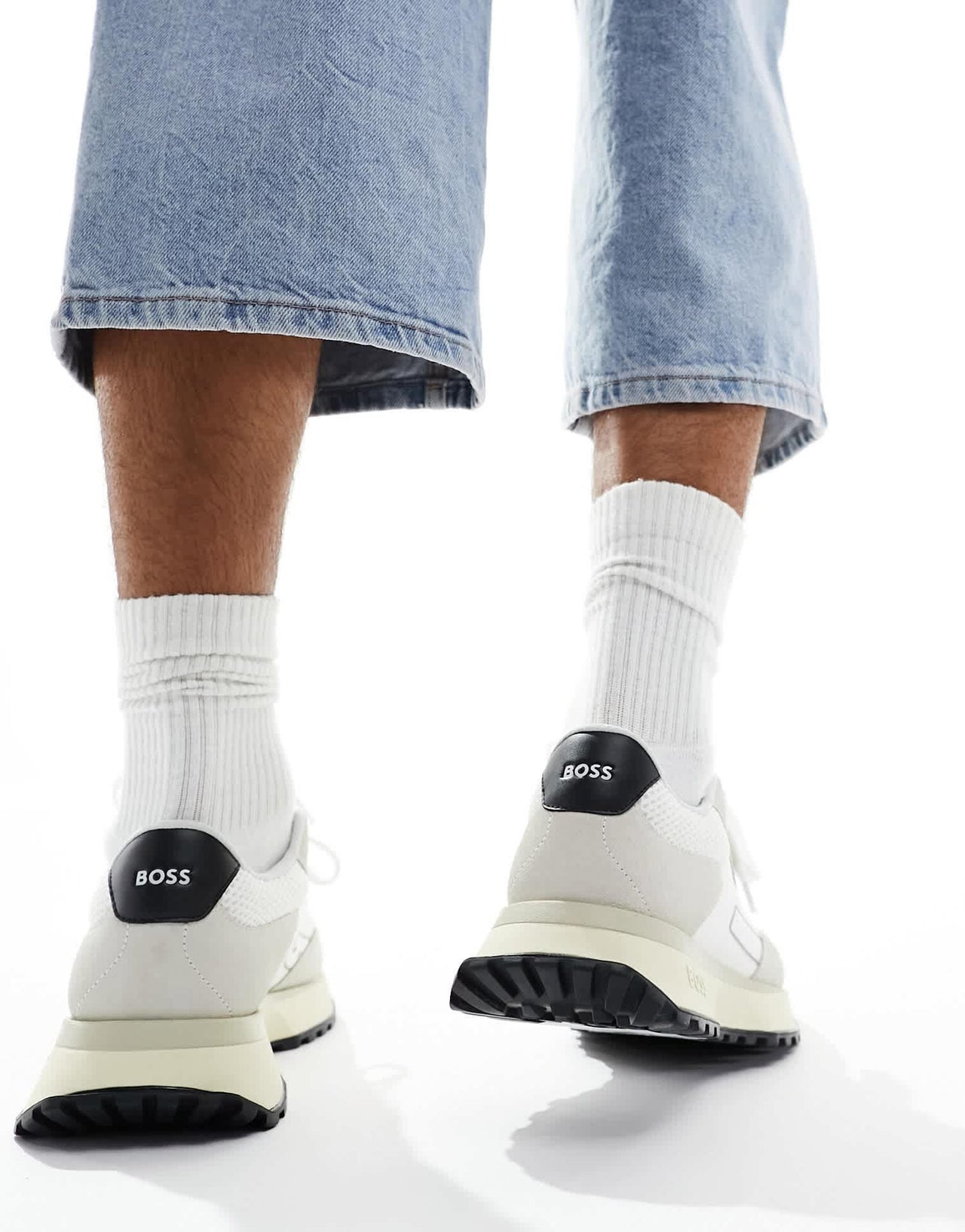 BOSS jonah runn trainers in white - ASOS Sample Sale EU Store
