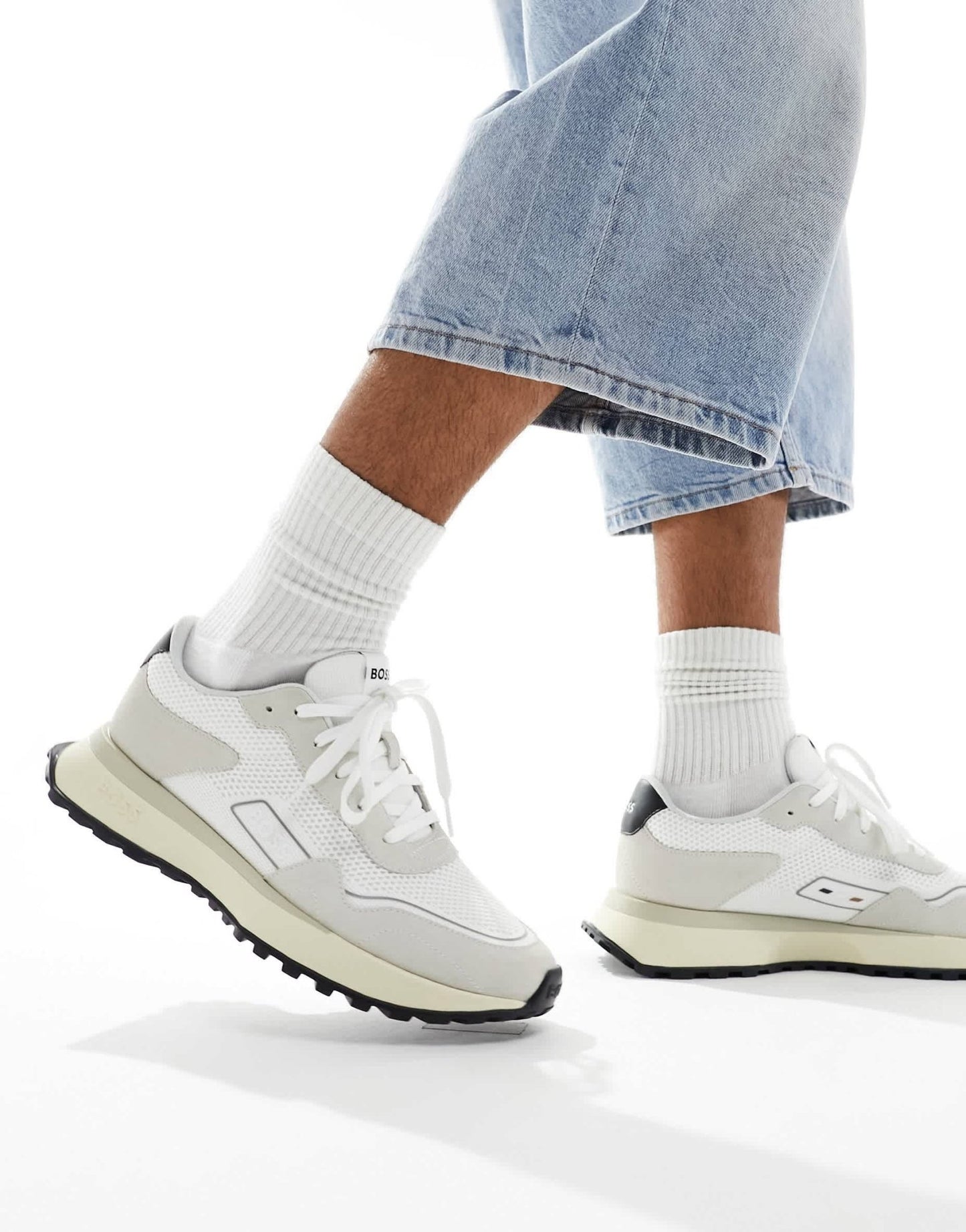 BOSS jonah runn trainers in white - ASOS Sample Sale EU Store