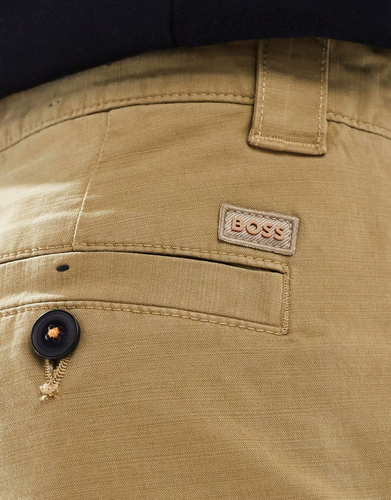 BOSS Orange Chino - Straight cotton trousers straight fit in beige - ASOS Sample Sale EU Store