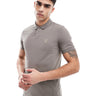 BOSS Orange Passenger icon logo slim fit pique polo in brown