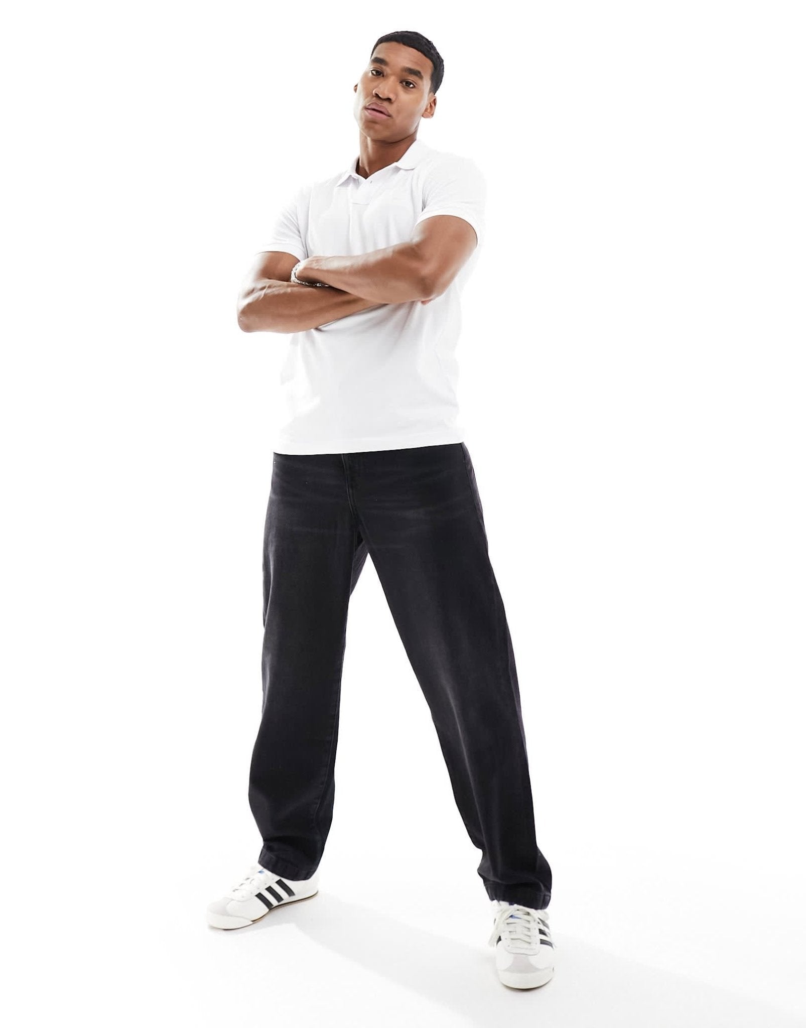 BOSS Orange Passenger slim fit polo in white - ASOS Sample Sale EU Store