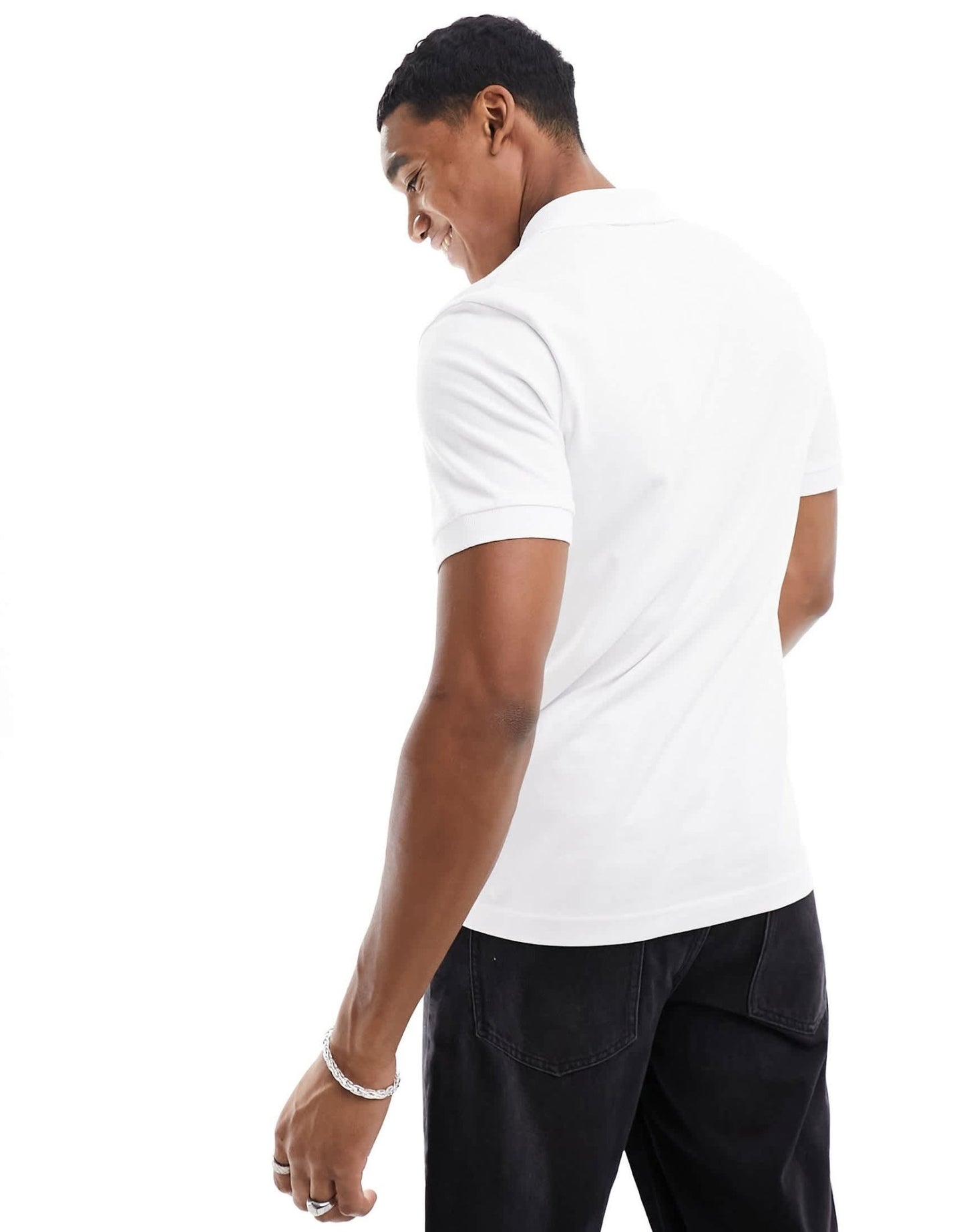 BOSS Orange Passenger slim fit polo in white - ASOS Sample Sale EU Store