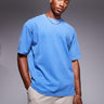 BOSS Orange relaxed fit t-shirt in garment dyed light blue