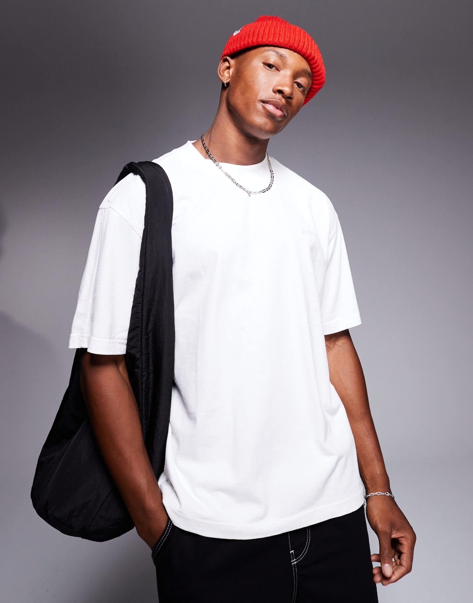 BOSS Orange relaxed fit t-shirt in white - ASOS Sample Sale EU Store