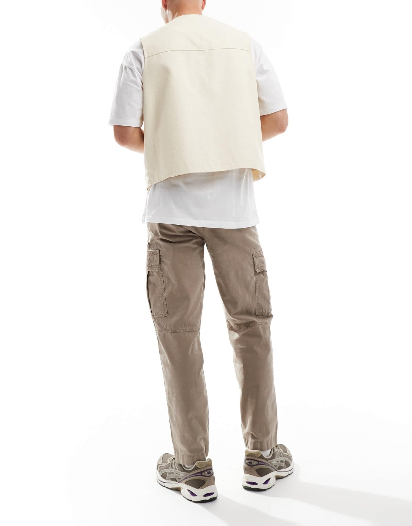 BOSS Orange sisla cargo trousers in beige - ASOS Sample Sale EU Store