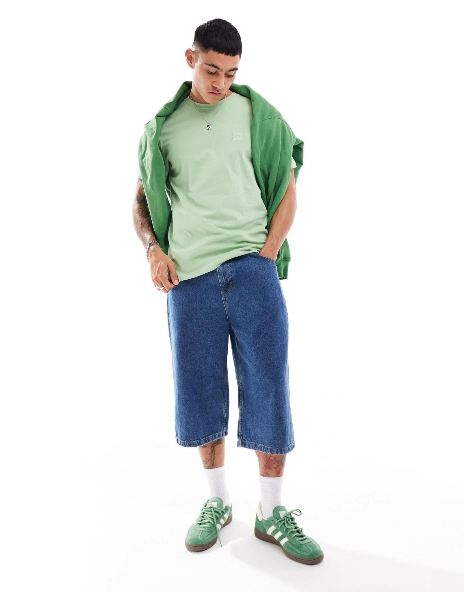 BOSS Orange Tales logo t-shirt in open green - ASOS Sample Sale EU Store