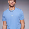 Camiseta de ajuste relajado con logo central BOSS Orange TChup en azul claro