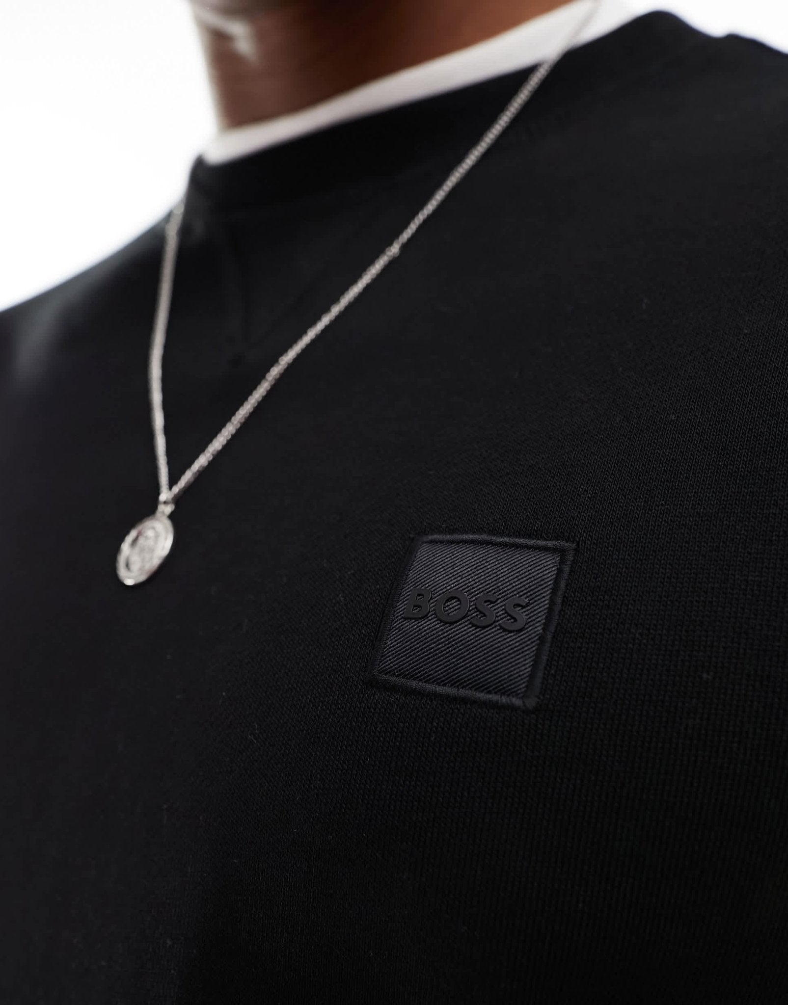 BOSS Orange Westart box logo sweatshirt in black - ASOS Sample Sale EU Store
