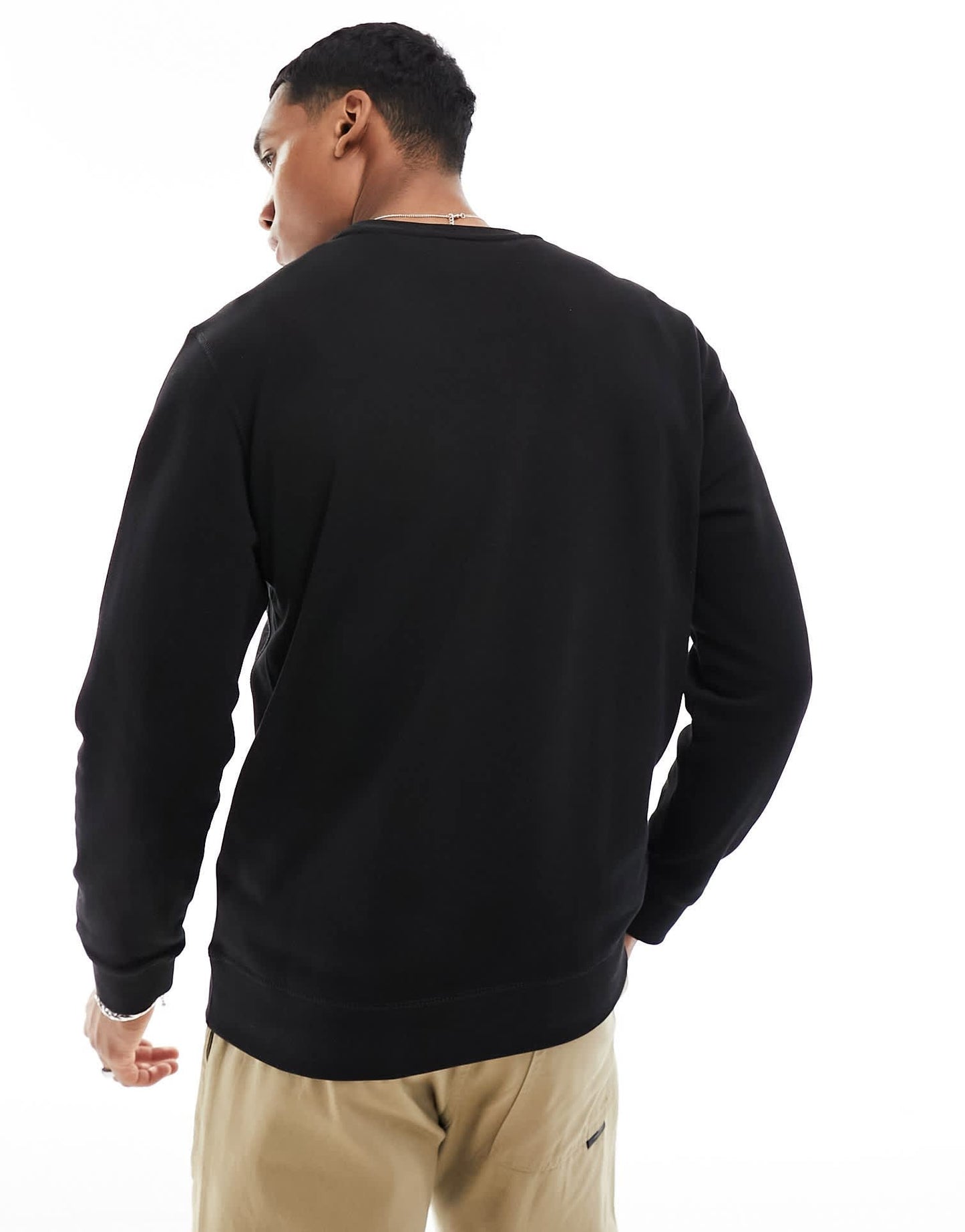 BOSS Orange Westart box logo sweatshirt in black - ASOS Sample Sale EU Store