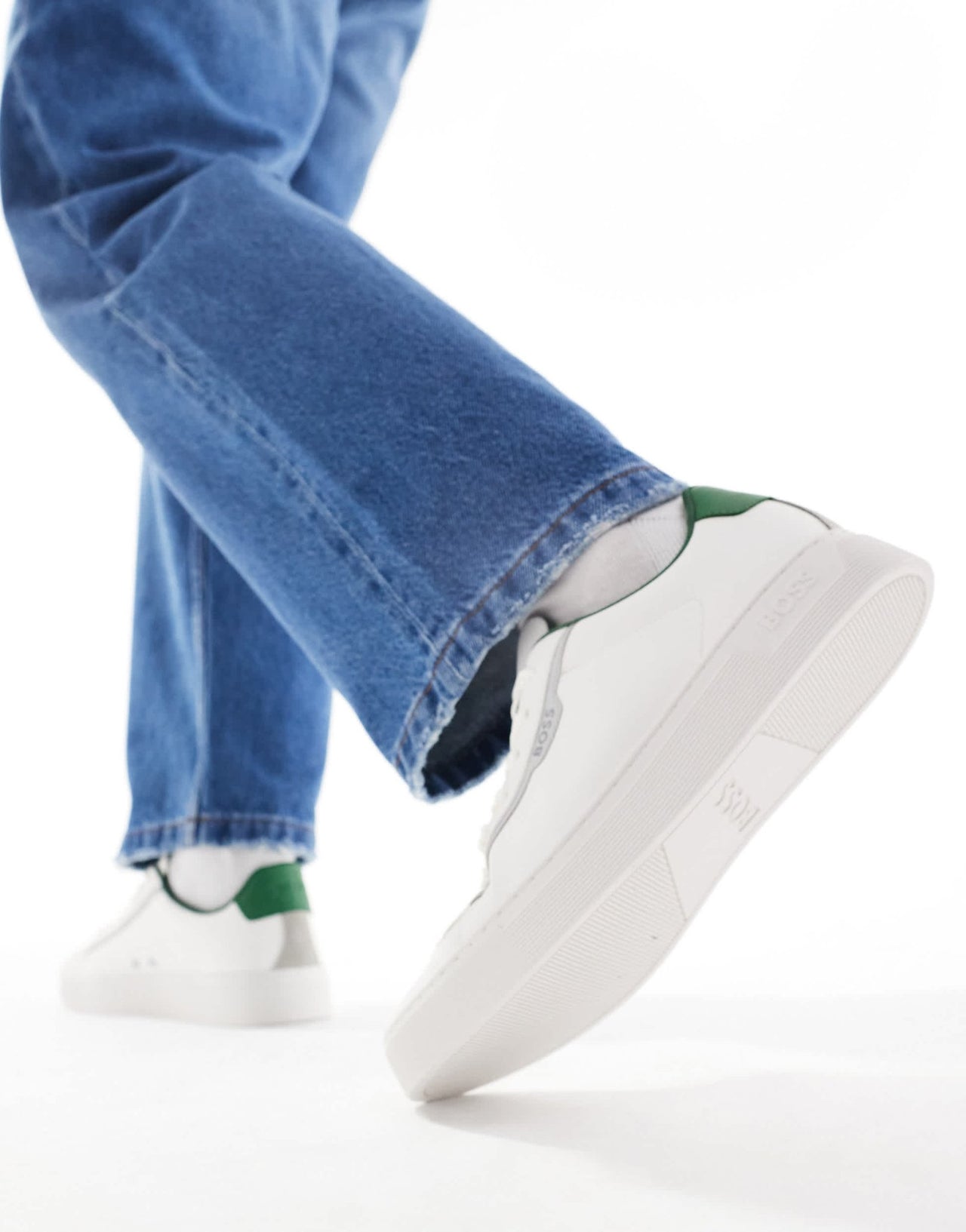 BOSS rhys tenn trainers in white - ASOS Sample Sale EU Store