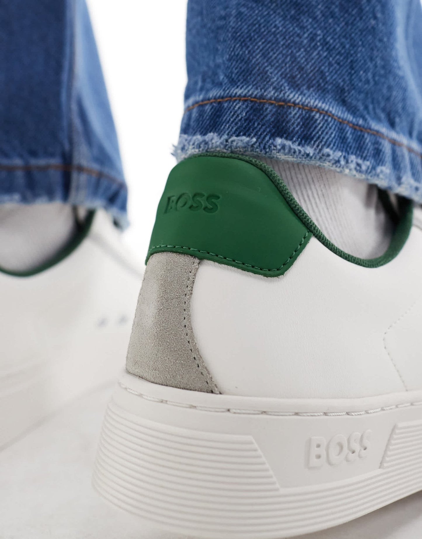 BOSS rhys tenn trainers in white - ASOS Sample Sale EU Store