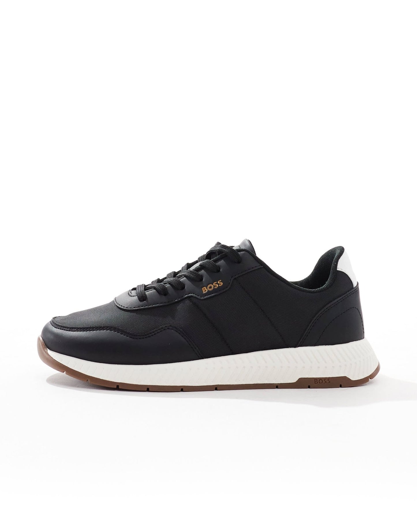 BOSS titanium runn trainers in black with gumsole - ASOS Sample Sale EU Store