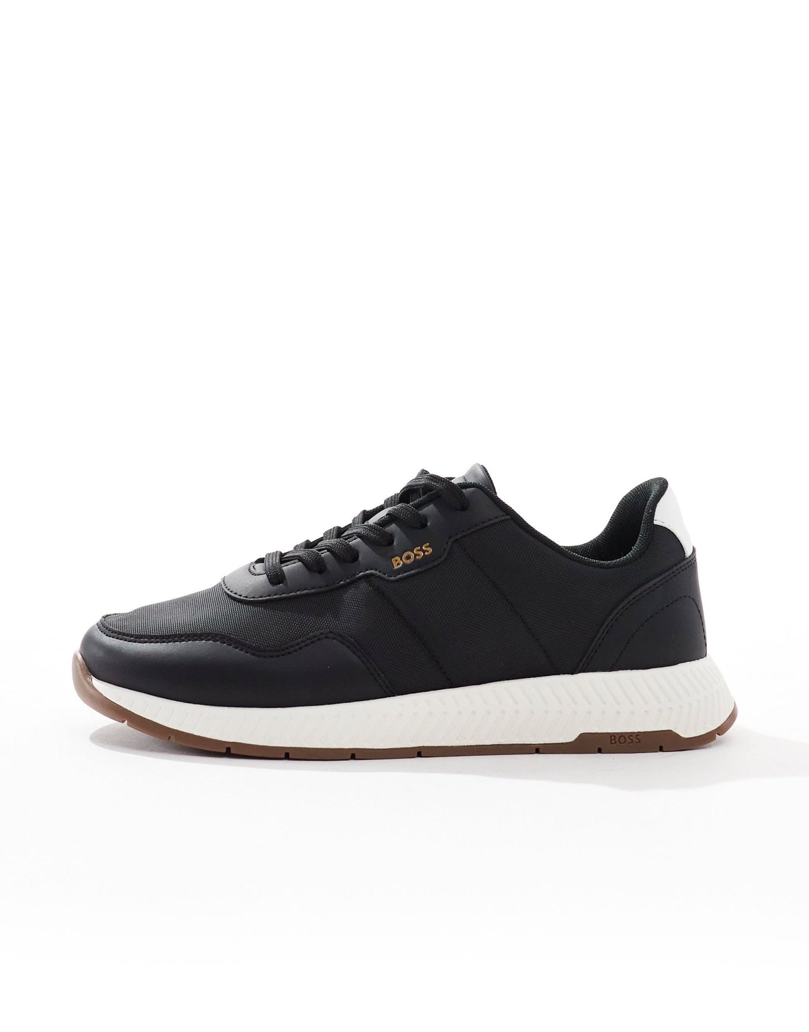 BOSS titanium runn trainers in black with gumsole - ASOS Sample Sale EU Store