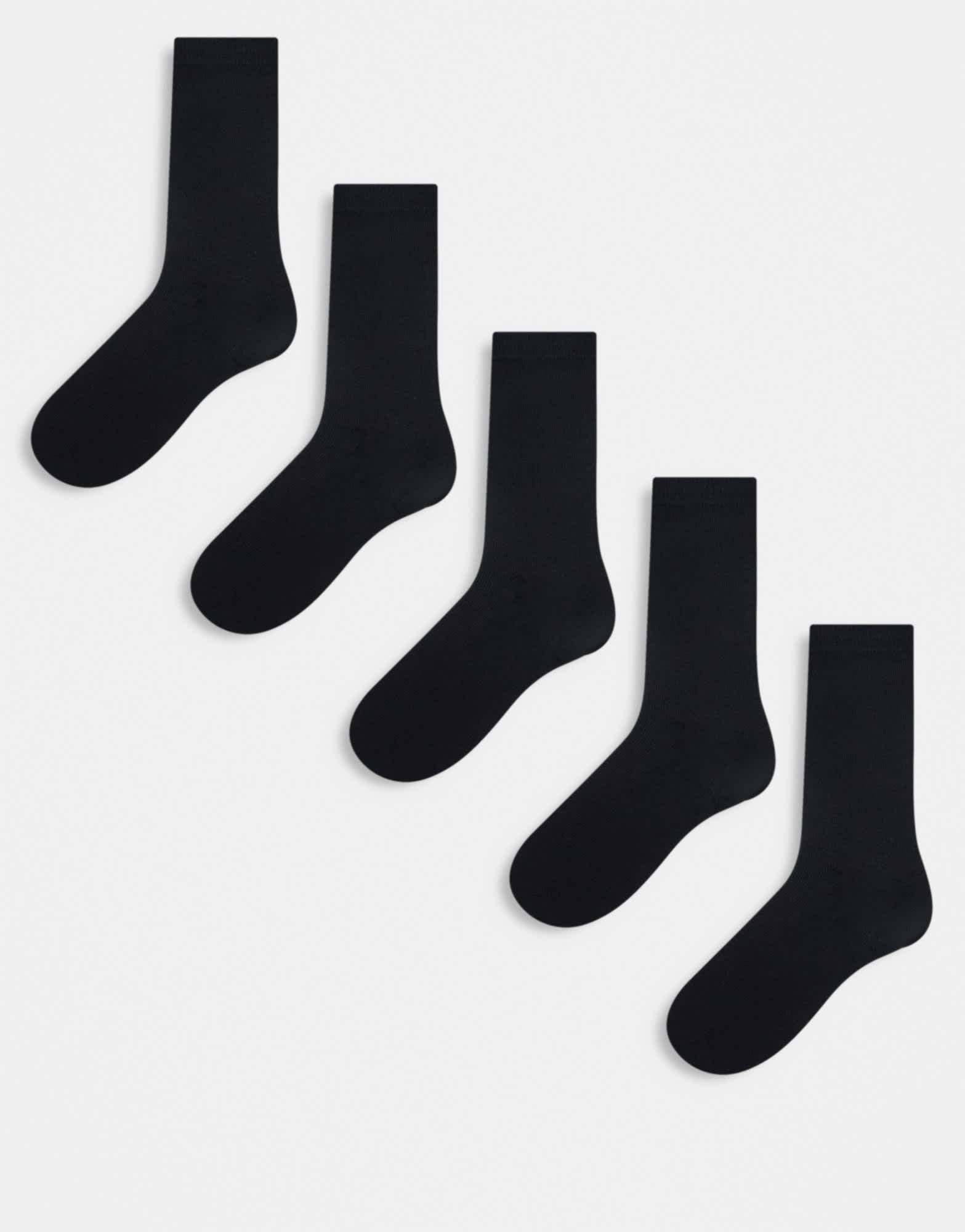 Brave Soul 5 pack socks in black - ASOS Sample Sale EU Store