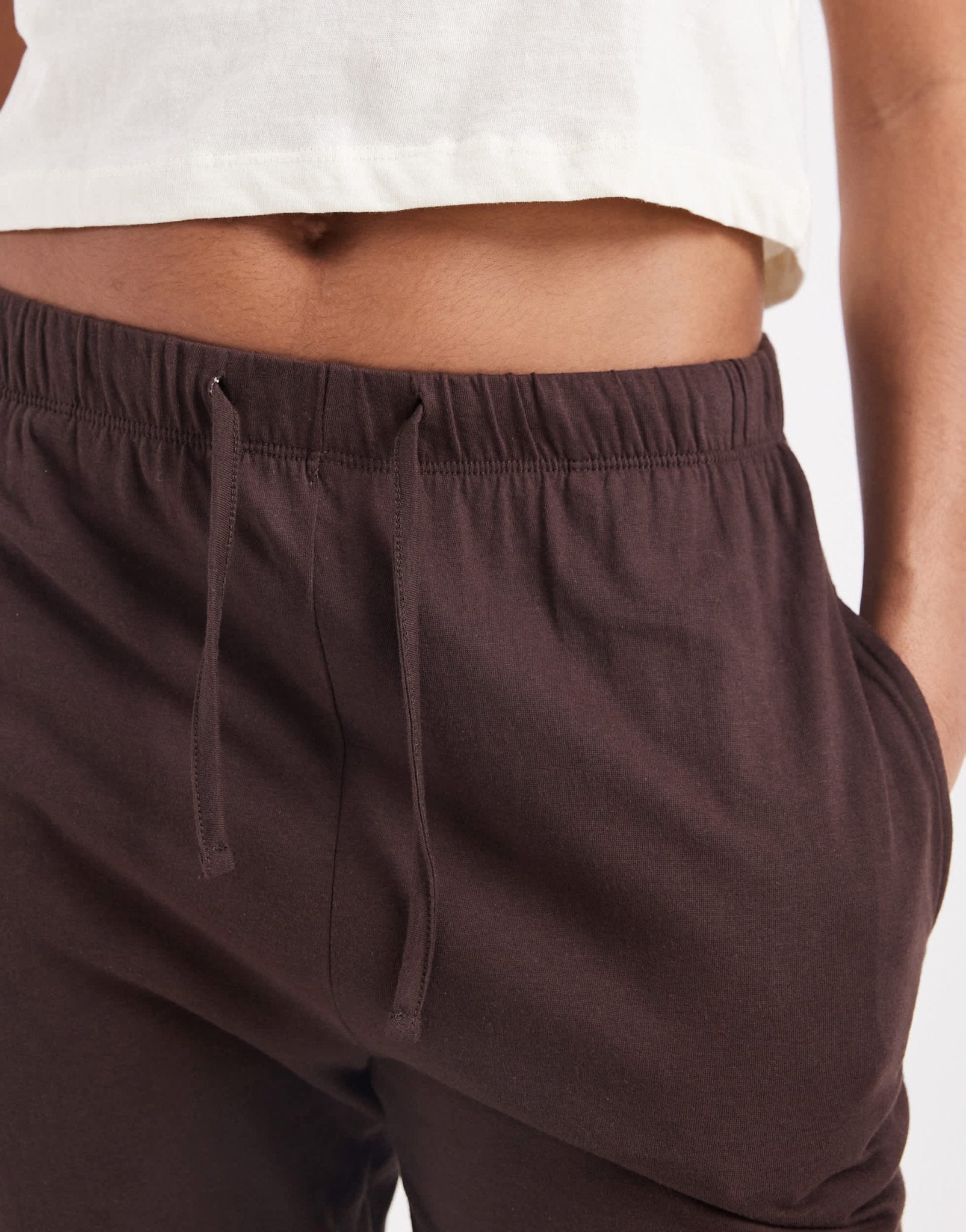 Brave Soul Christmas sausage dog t-shirt and trouser pyjama set in ecru and brown - ASOS Sample Sale EU Store