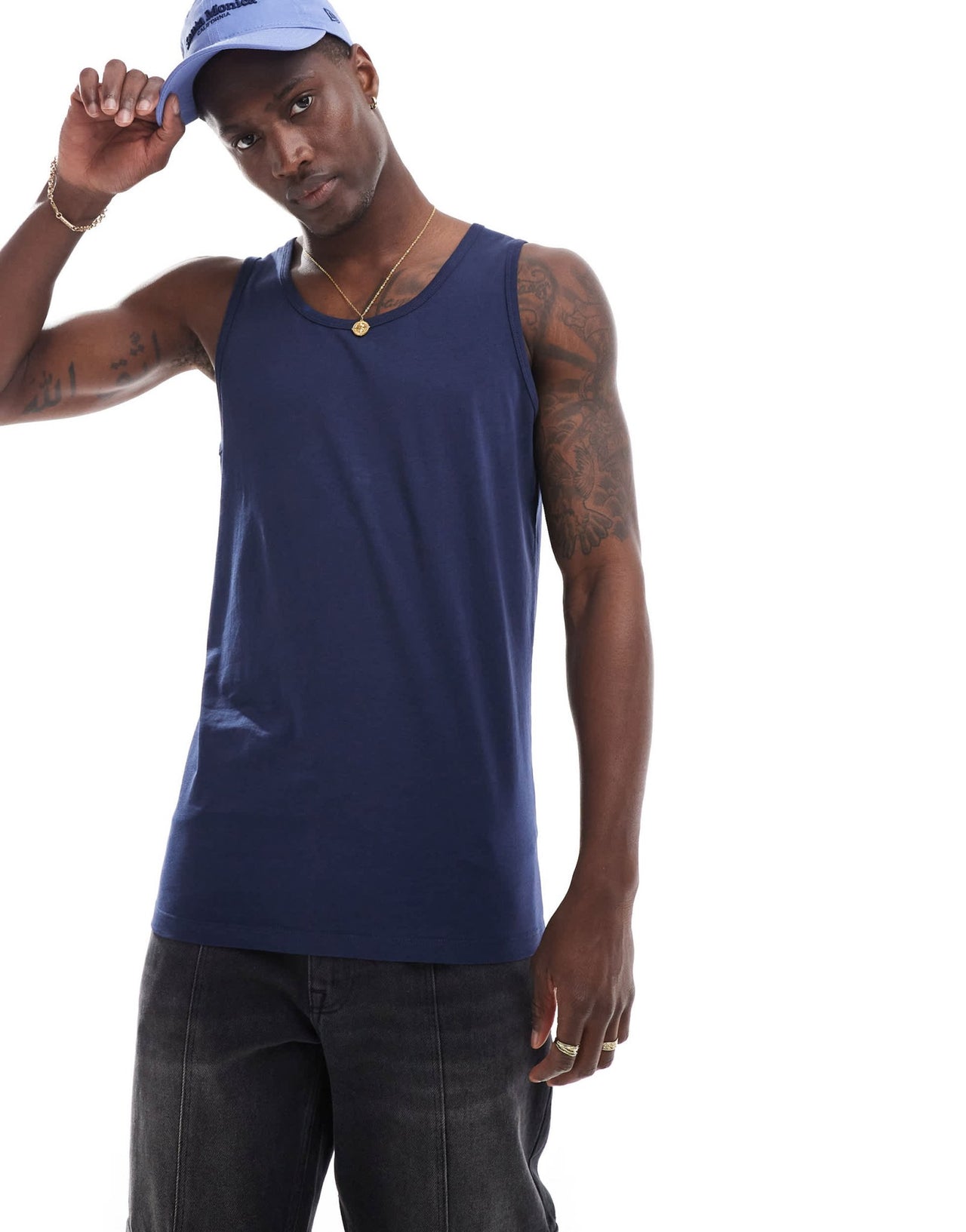 Brave Soul classic vest in navy - ASOS Sample Sale EU Store