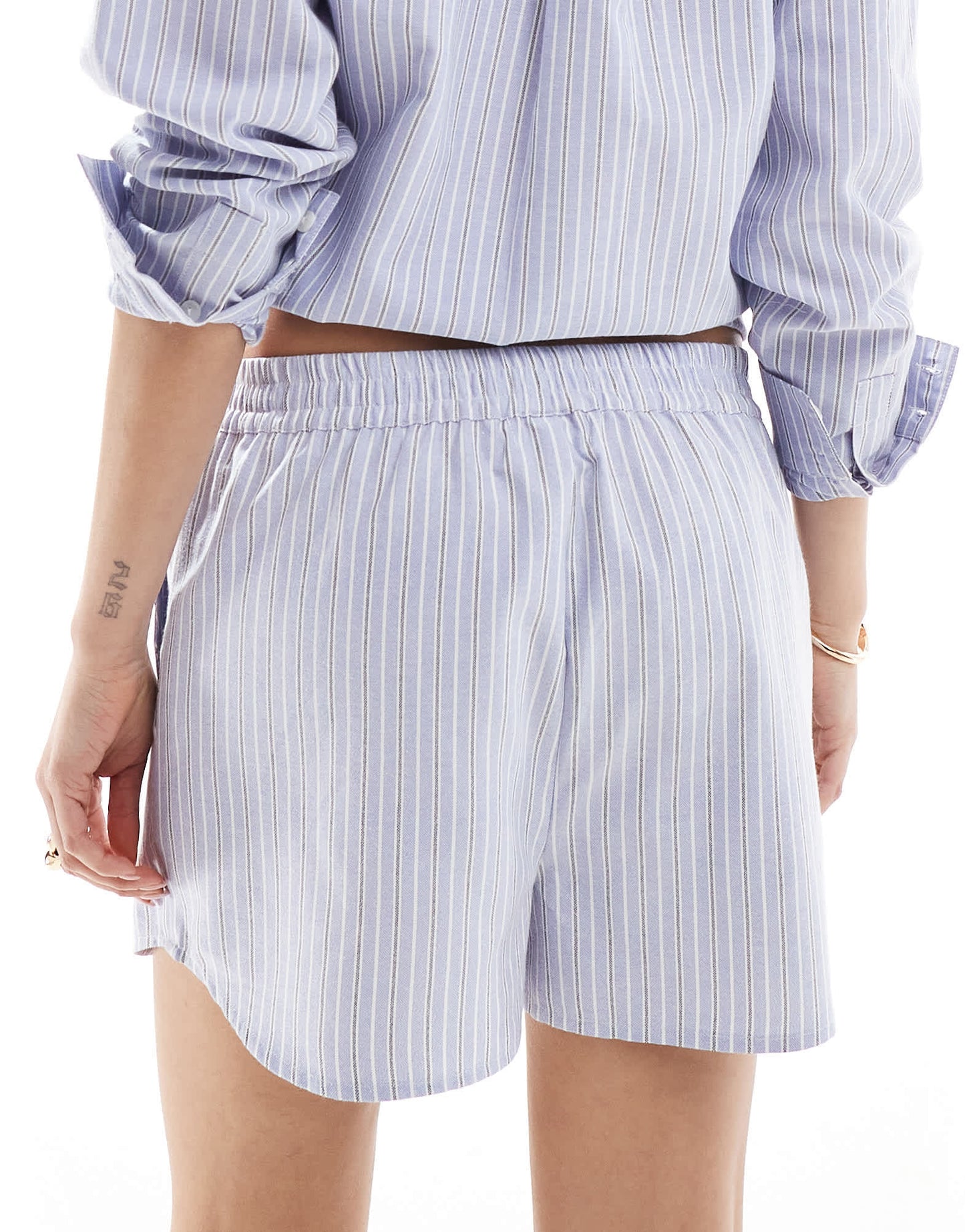 Brave Soul Co - ord blue and white stripe shorts - ASOS Sample Sale EU Store