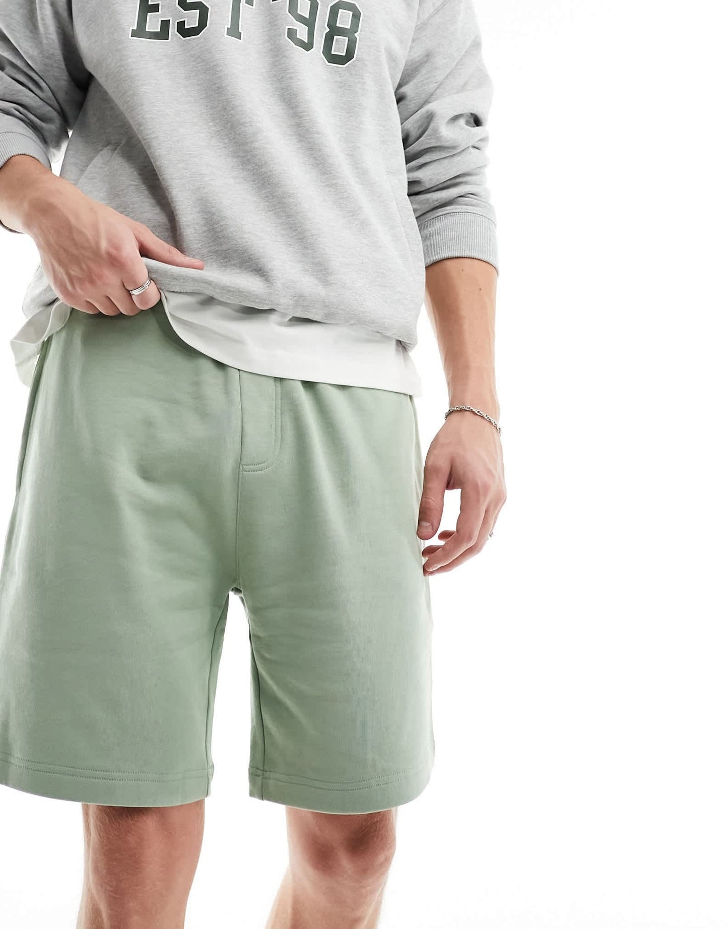 Brave Soul jersey shorts in green - ASOS Sample Sale EU Store