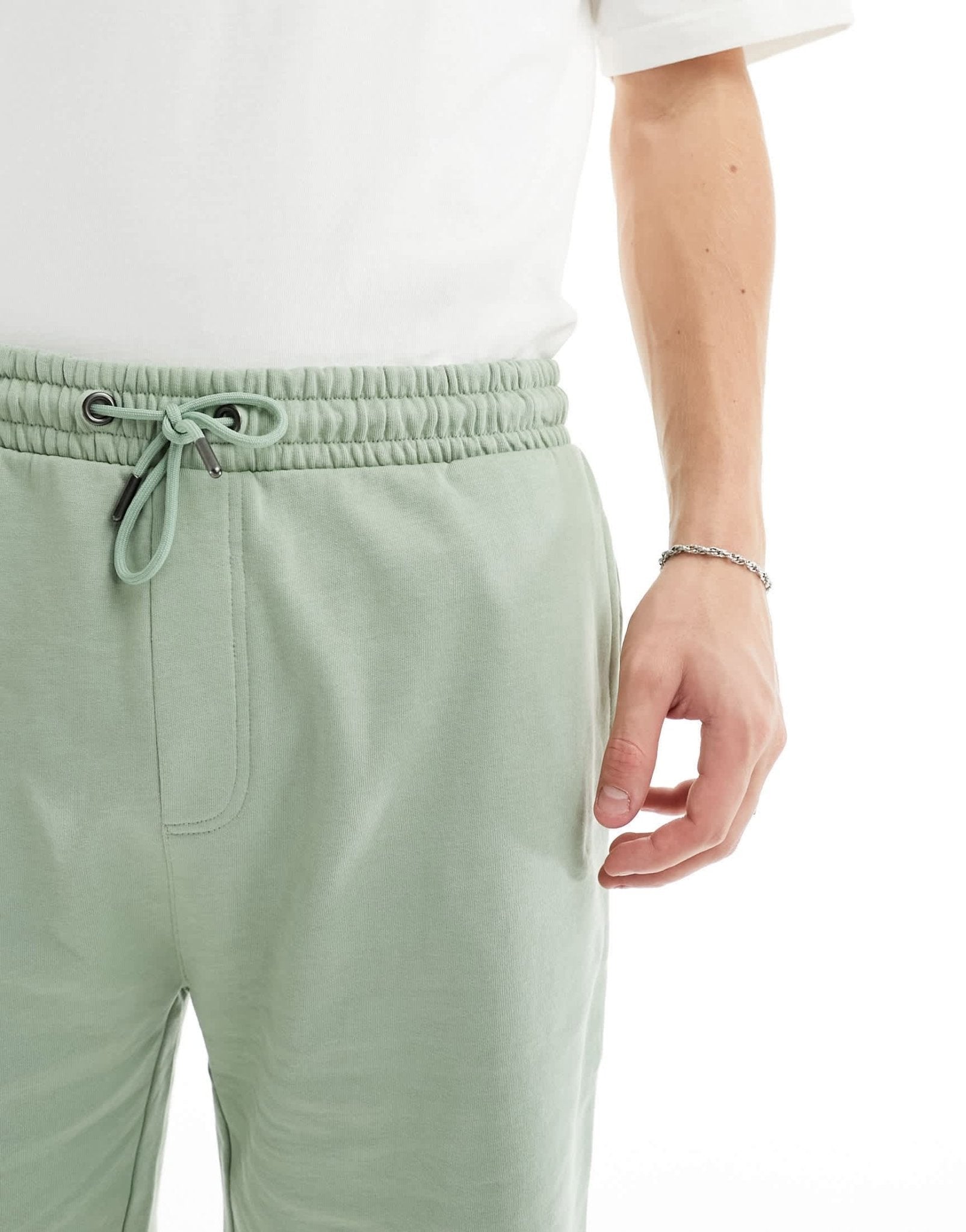 Brave Soul jersey shorts in green - ASOS Sample Sale EU Store