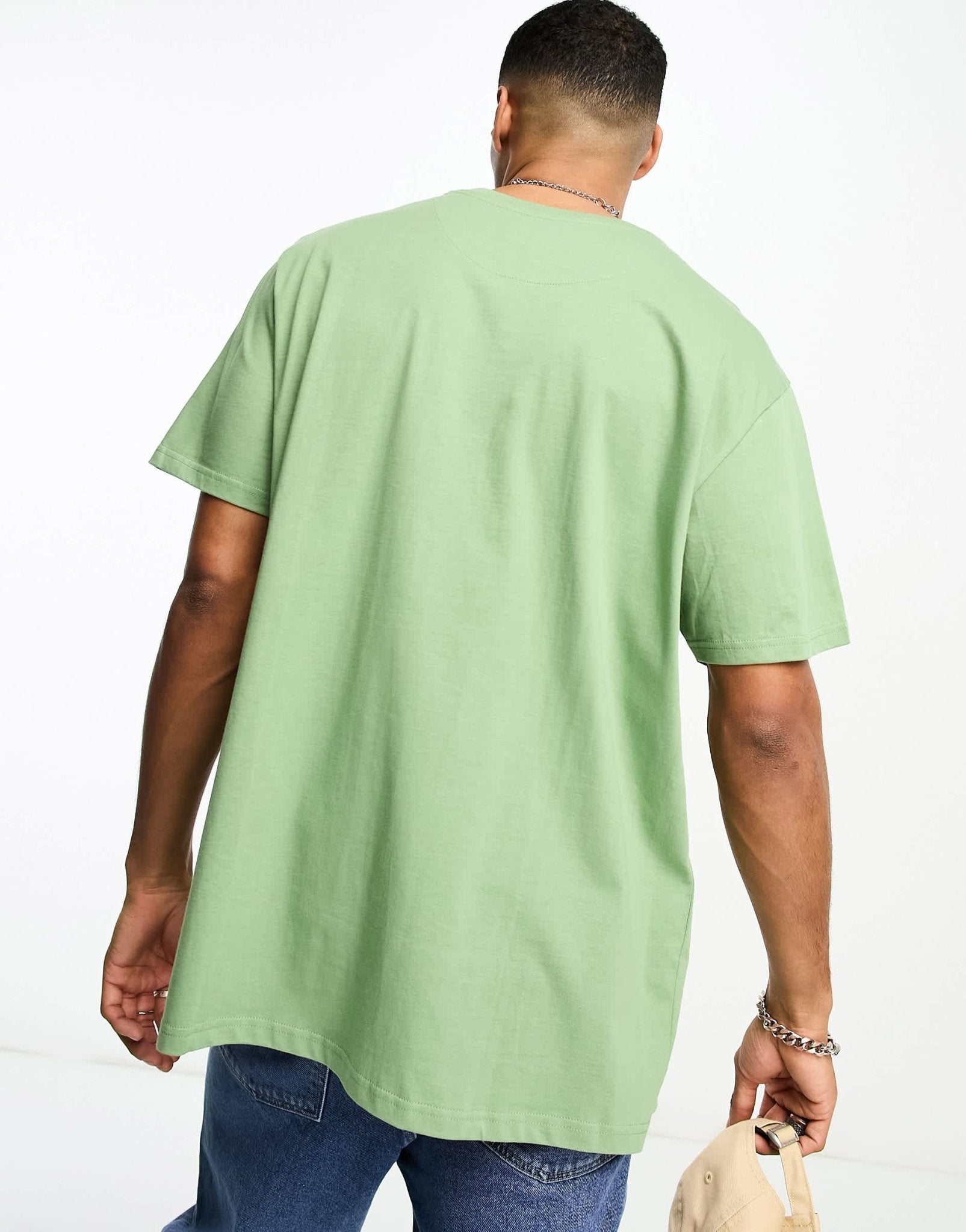 Brave Soul oversized t-shirt in pale green - ASOS Sample Sale EU Store