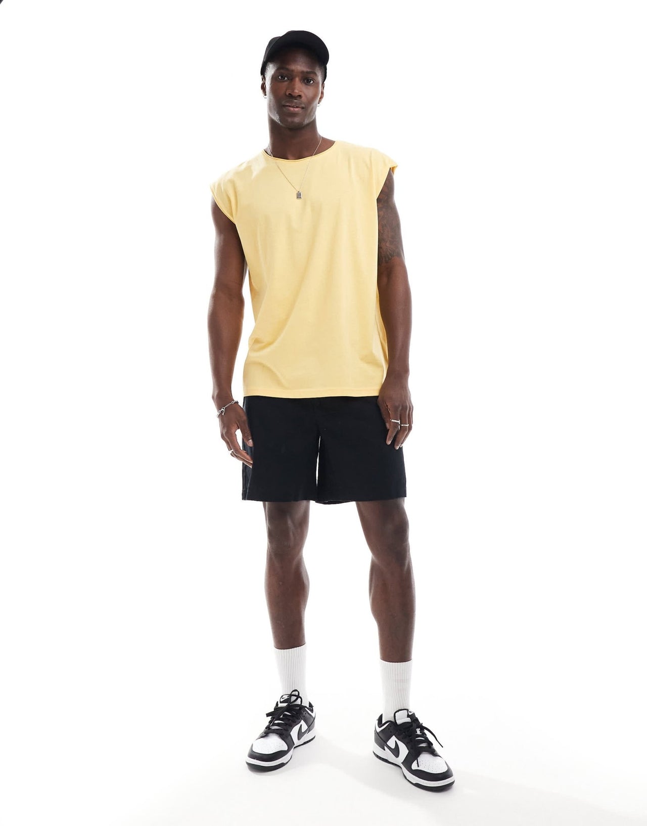 Brave Soul raw edge vest in pineapple yellow - ASOS Sample Sale EU Store