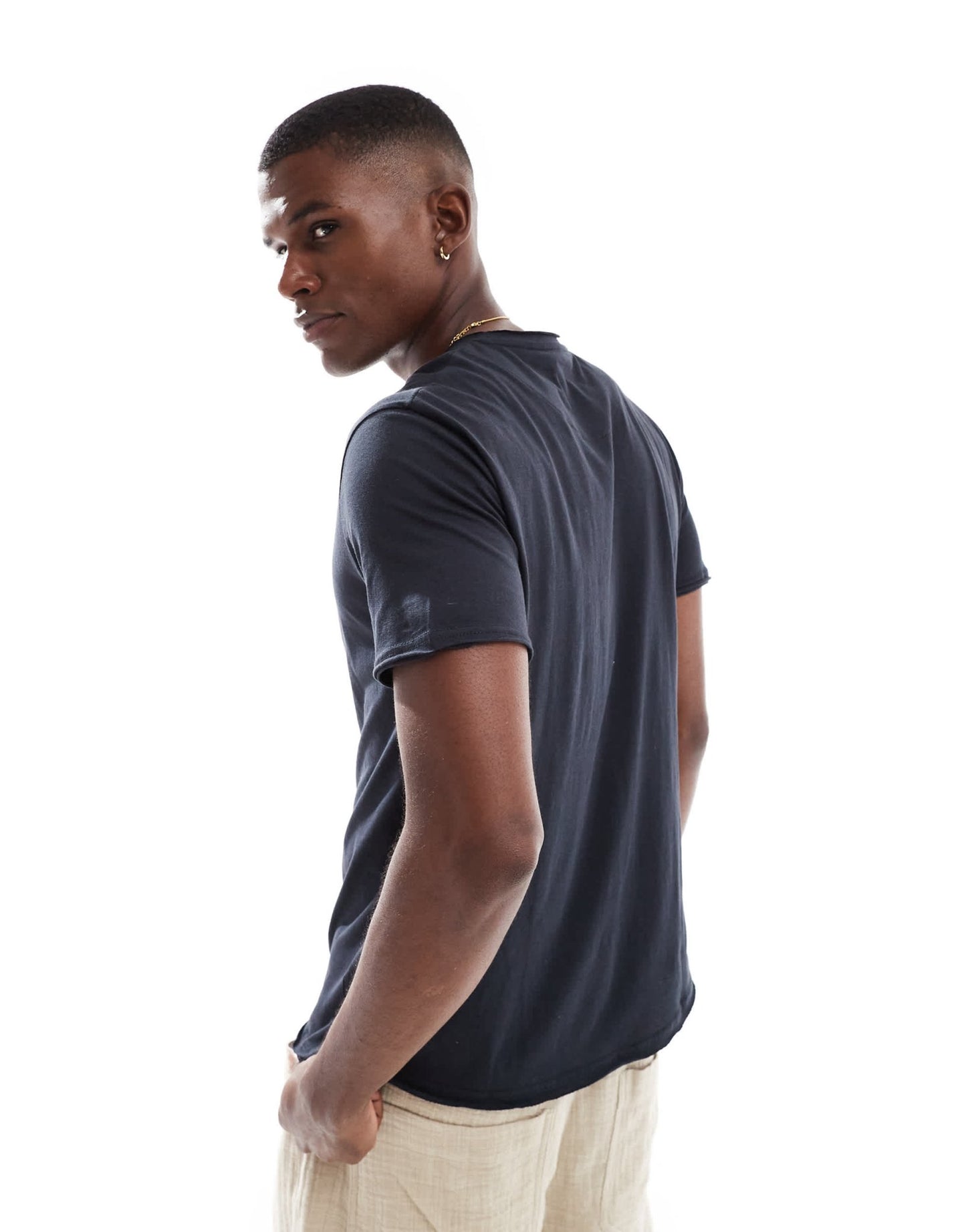 Brave Soul short sleeve t-shirt in navy - ASOS Sample Sale EU Store