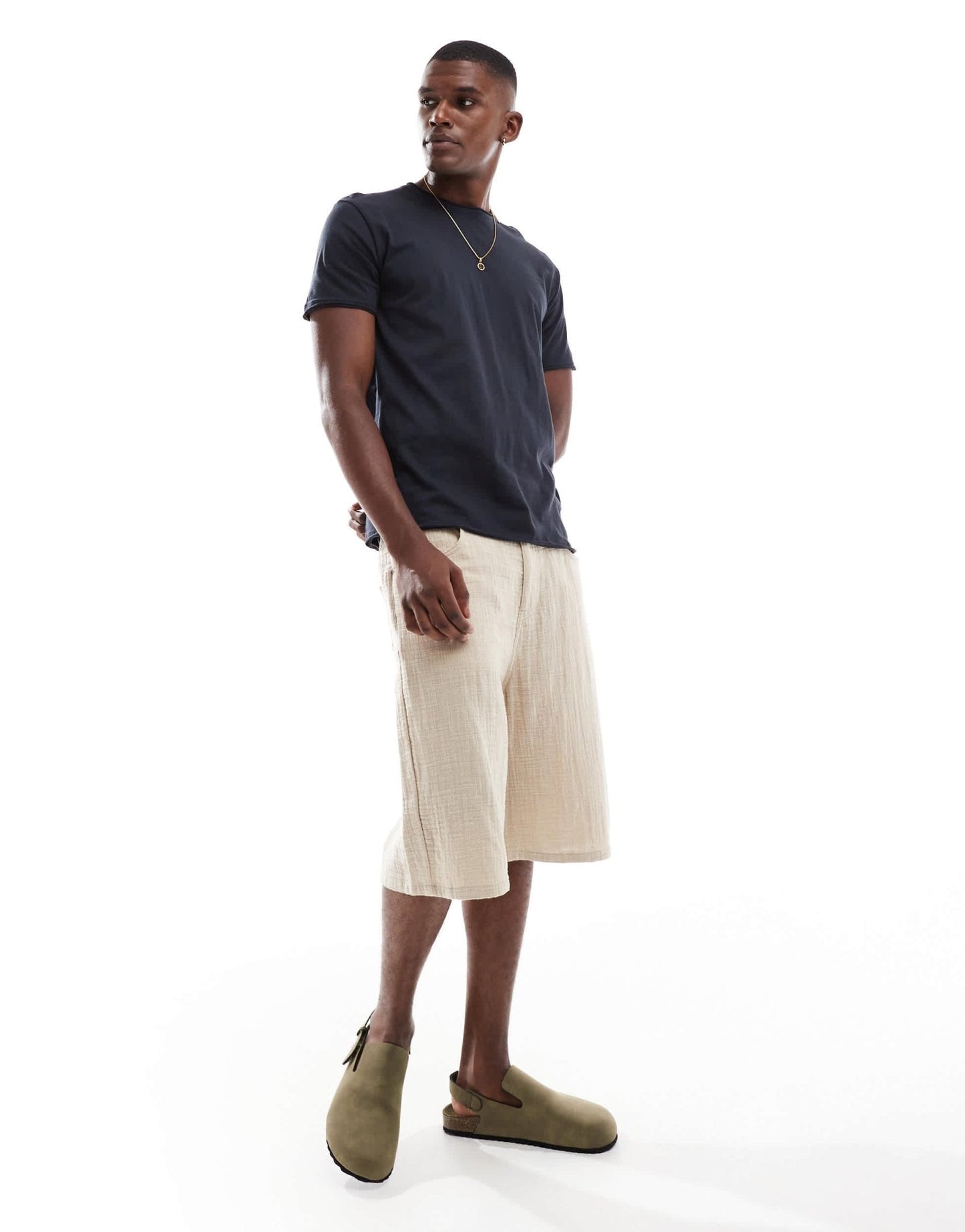 Brave Soul short sleeve t-shirt in navy - ASOS Sample Sale EU Store