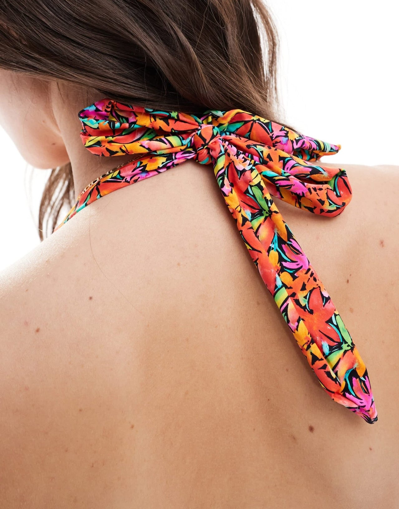 Bright Swimwear ivy tropical night bandeau bikini top in multi - ASOS Sample Sale EU Store
