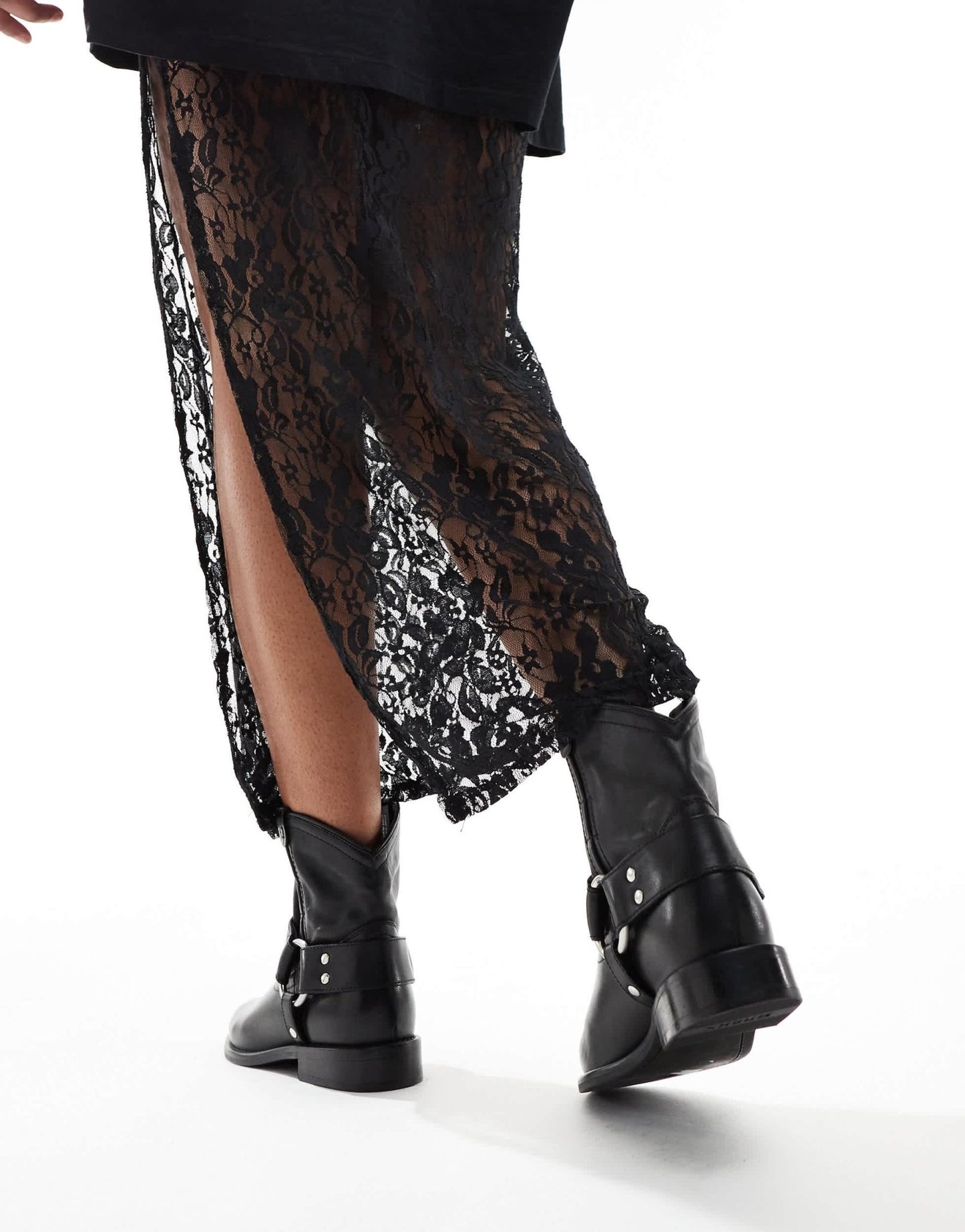 Bronx Felise harness ankle boots in black leather - ASOS Sample Sale EU Store