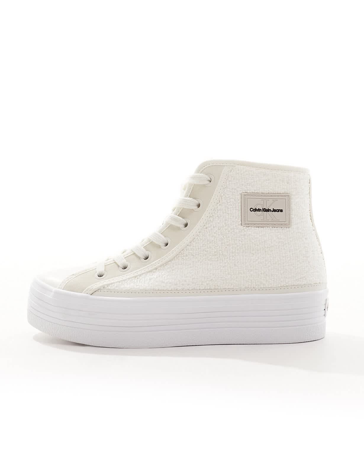 Calvin Klein bold flatform trainers in white - ASOS Sample Sale EU Store
