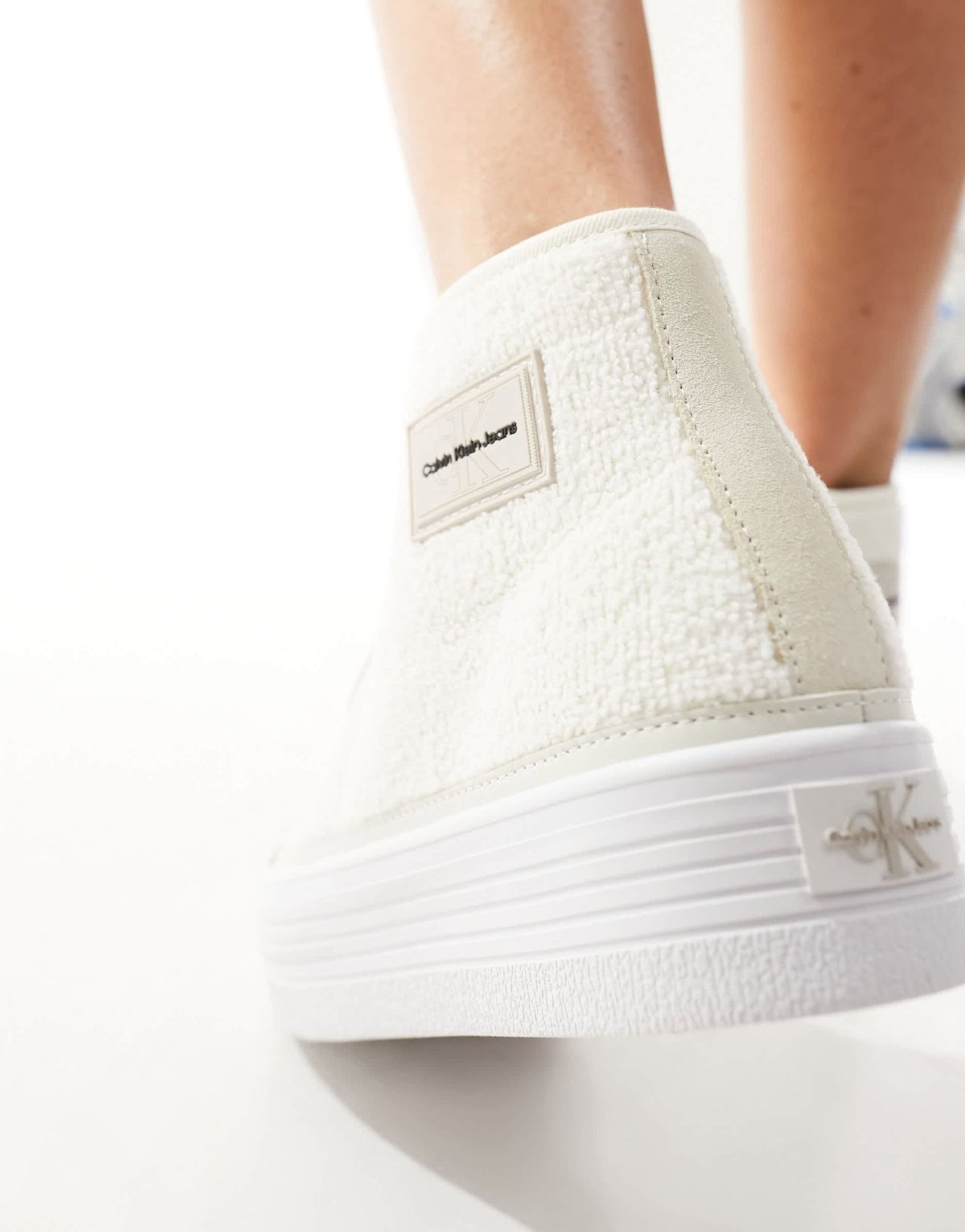 Calvin Klein bold flatform trainers in white - ASOS Sample Sale EU Store