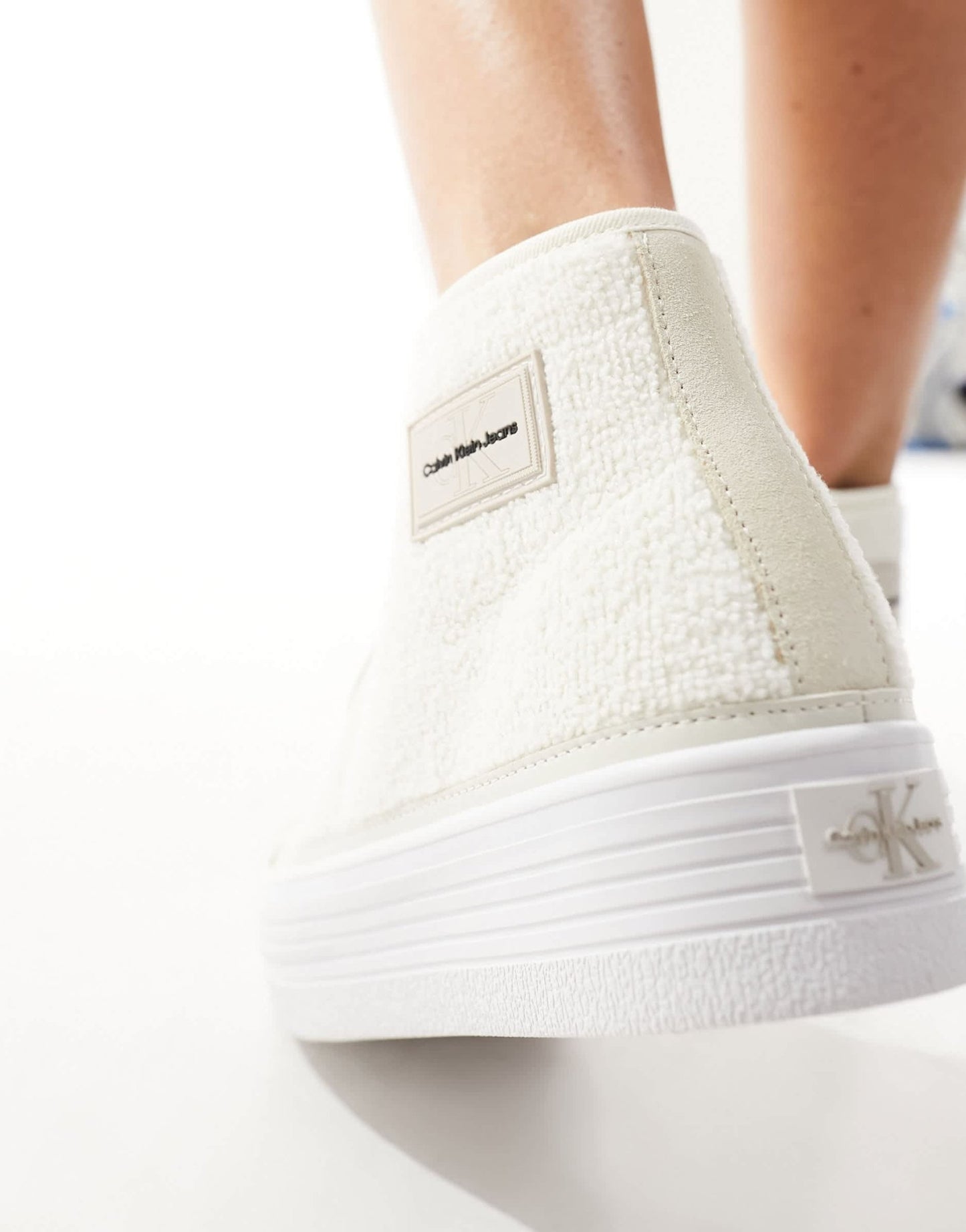 Calvin Klein bold flatform trainers in white - ASOS Sample Sale EU Store