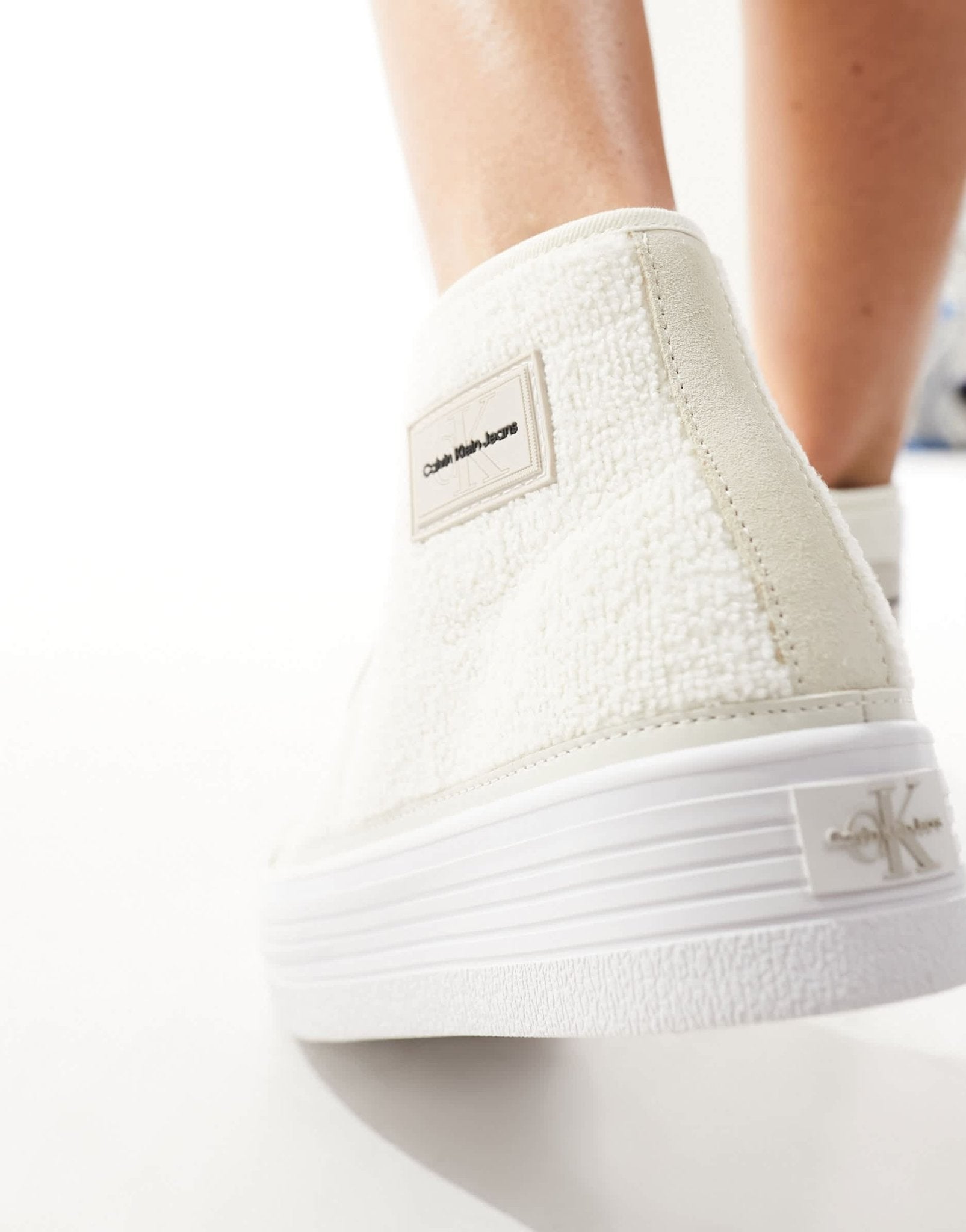 Calvin Klein bold flatform trainers in white - ASOS Sample Sale EU Store